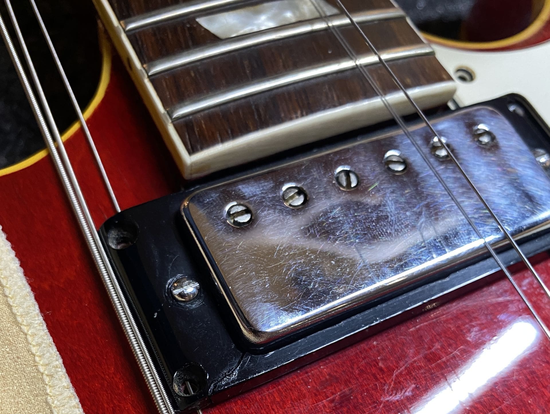 Epiphone 1967 Vintage Riviera ES360TD - Cherry Finish & Patent Number Mini-Hums ! Val McCallum Owned - Image 31