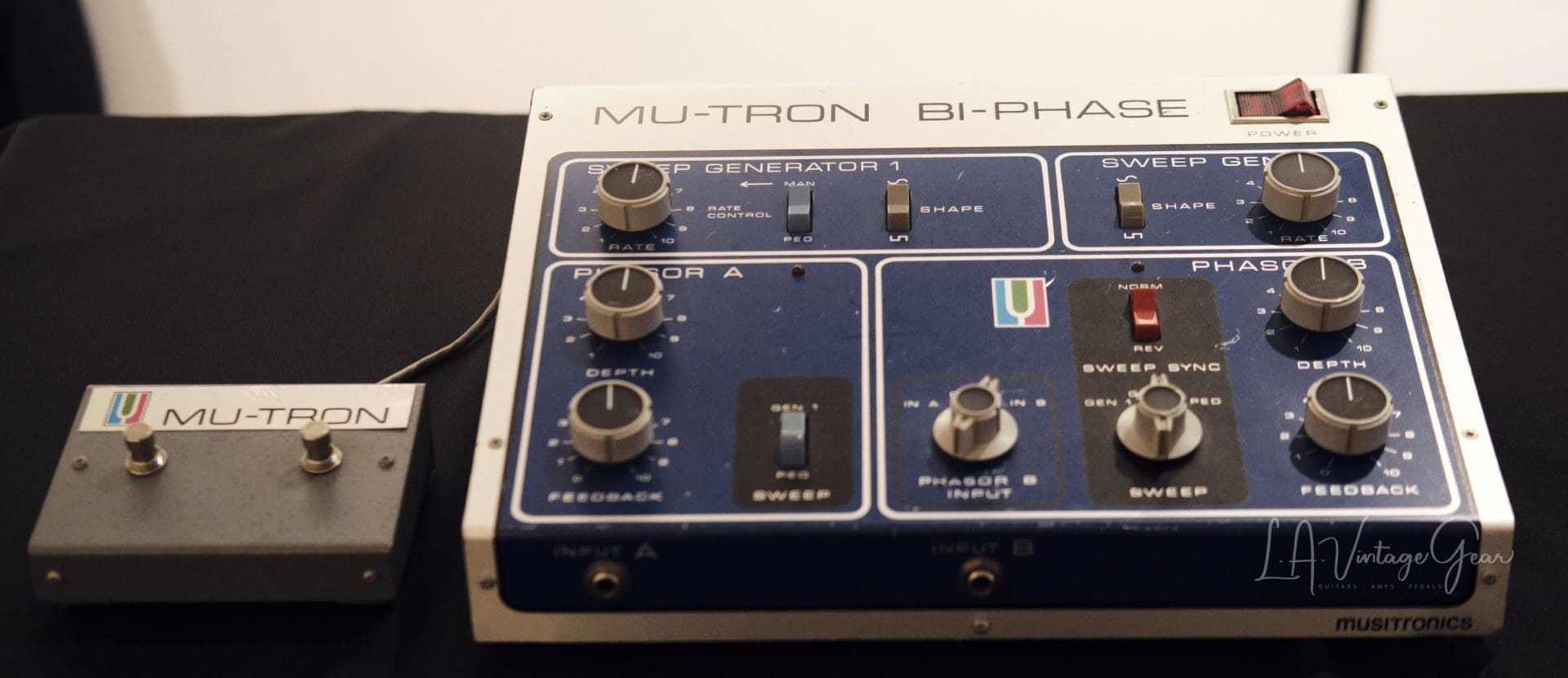 Mutron Biphase Phaser Pedal - Vintage Pedal Owned by Elliott Randall and Used on Steely Dan Songs! - Image 2