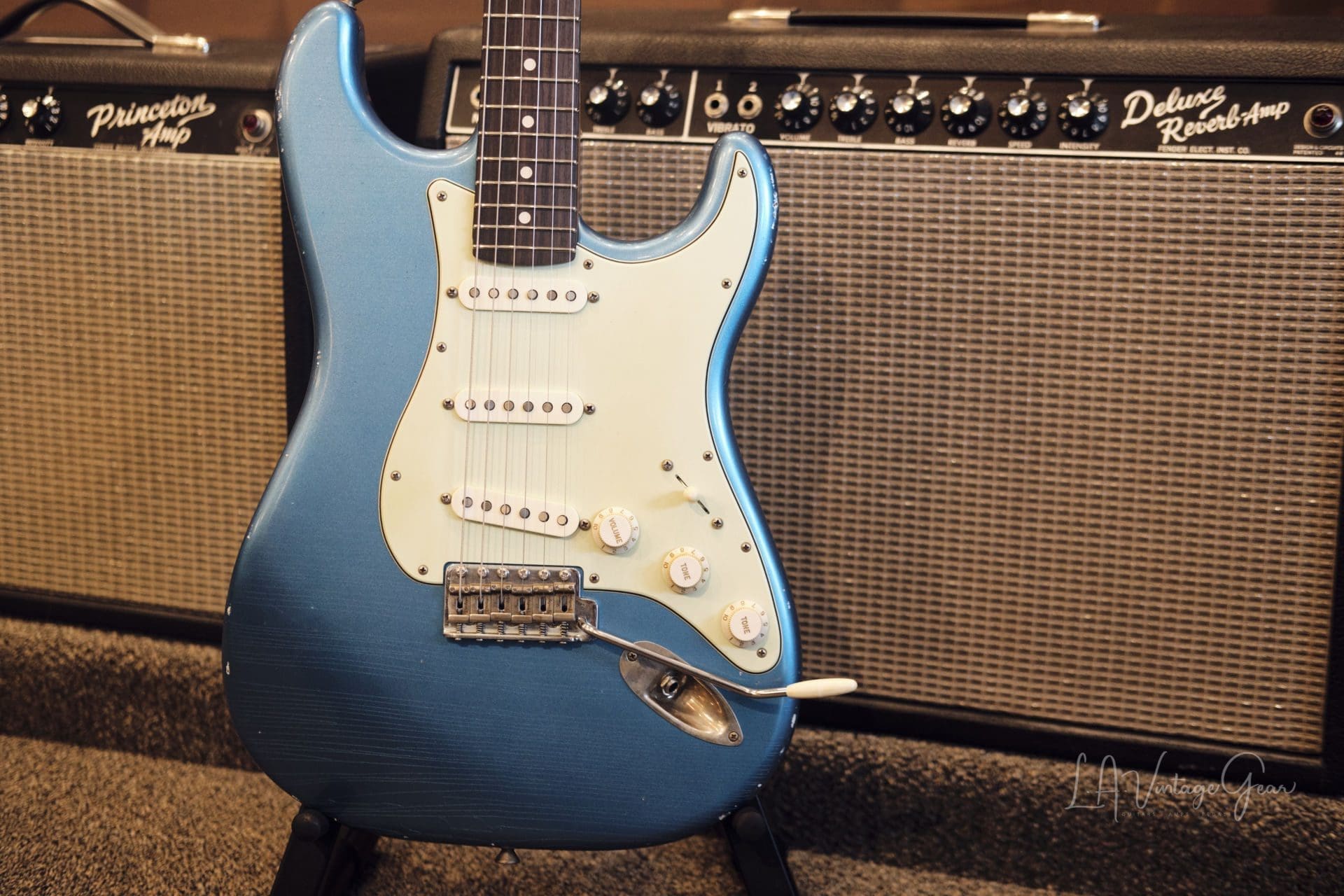 Xotic XSC1 S-Style Electric Guitar - Lake Placid Blue Finish #2346 - Image 2