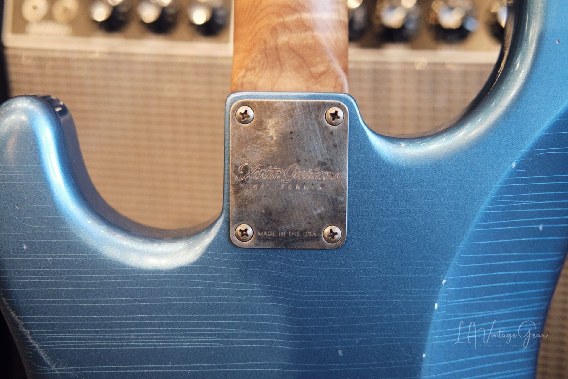 Xotic XSC1 S-Style Electric Guitar - Lake Placid Blue Finish #2346 - Image 10