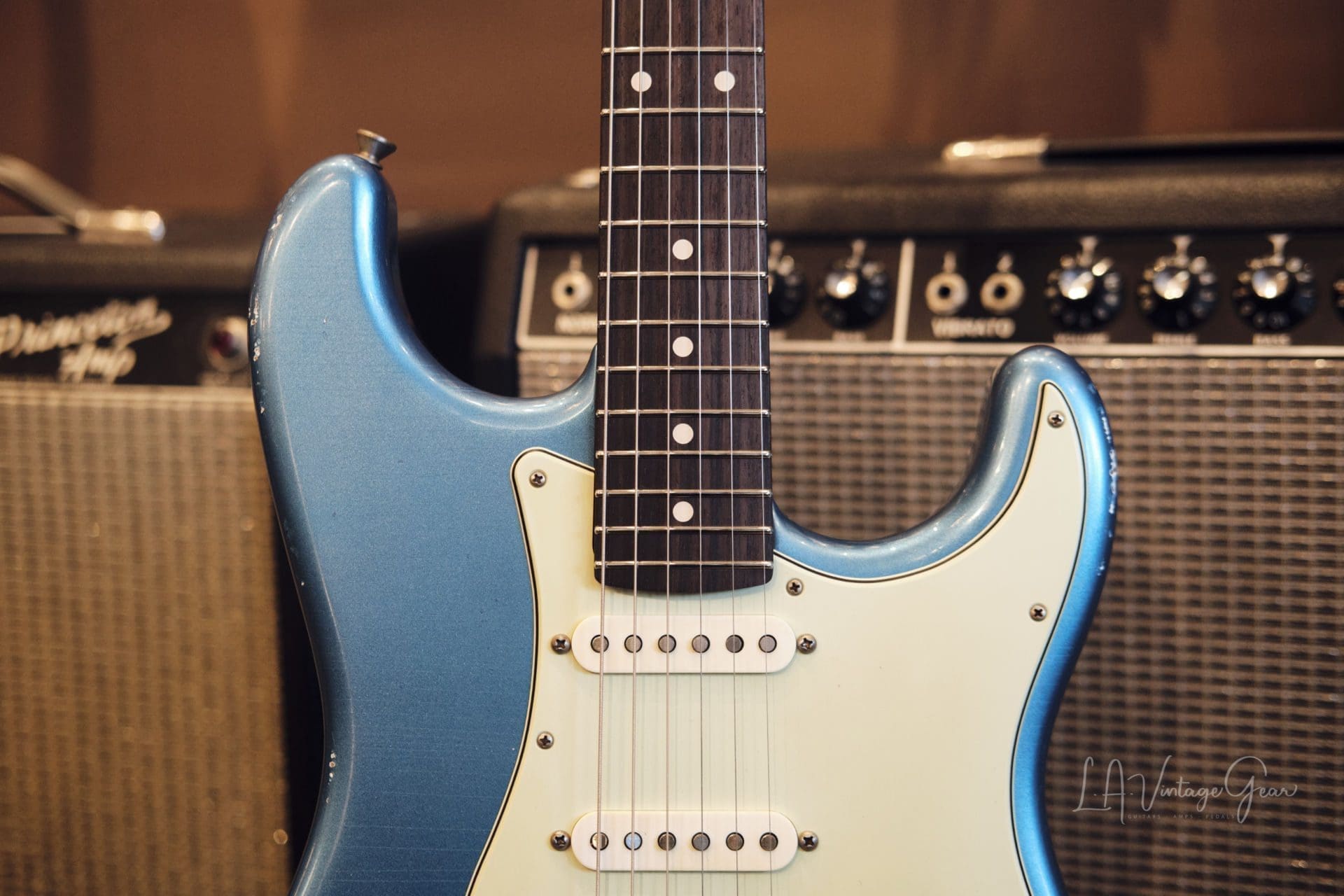 Xotic XSC1 S-Style Electric Guitar - Lake Placid Blue Finish #2346 - Image 3