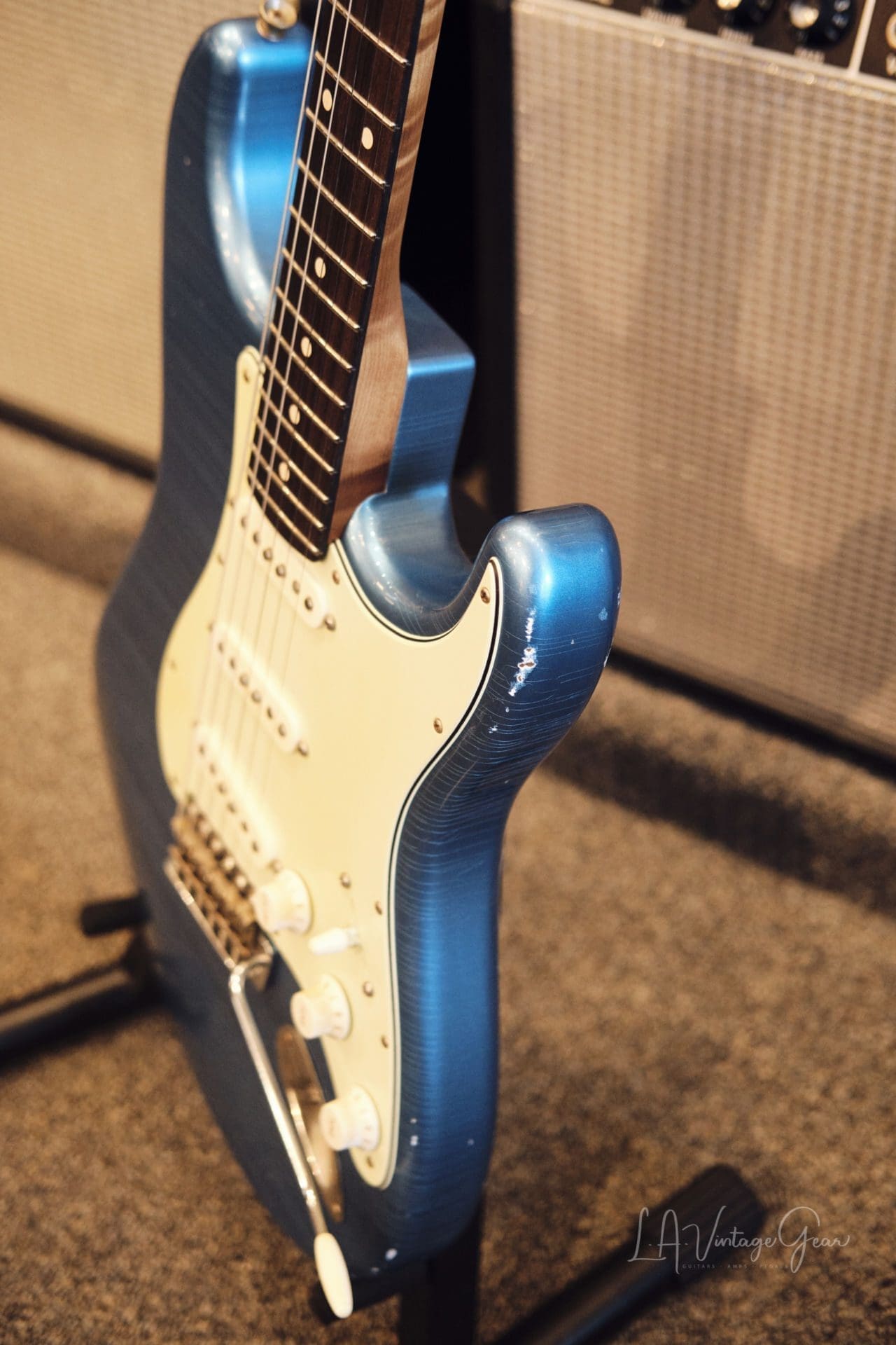 Xotic XSC1 S-Style Electric Guitar - Lake Placid Blue Finish #2346 - Image 5