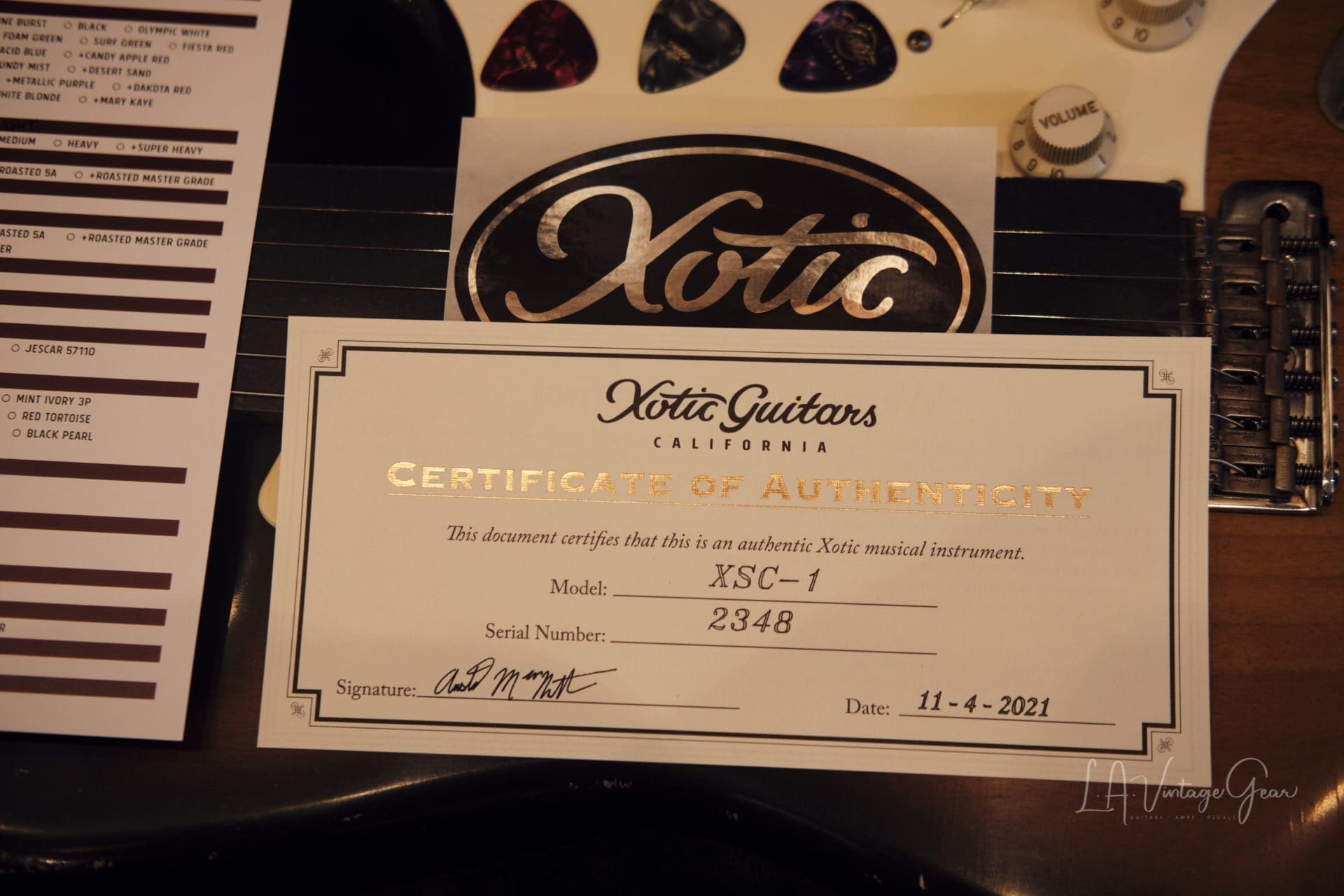 Xotic XSC1 S-Style Electric Guitar - 2T Sunburst Finish #2348 - Image 17