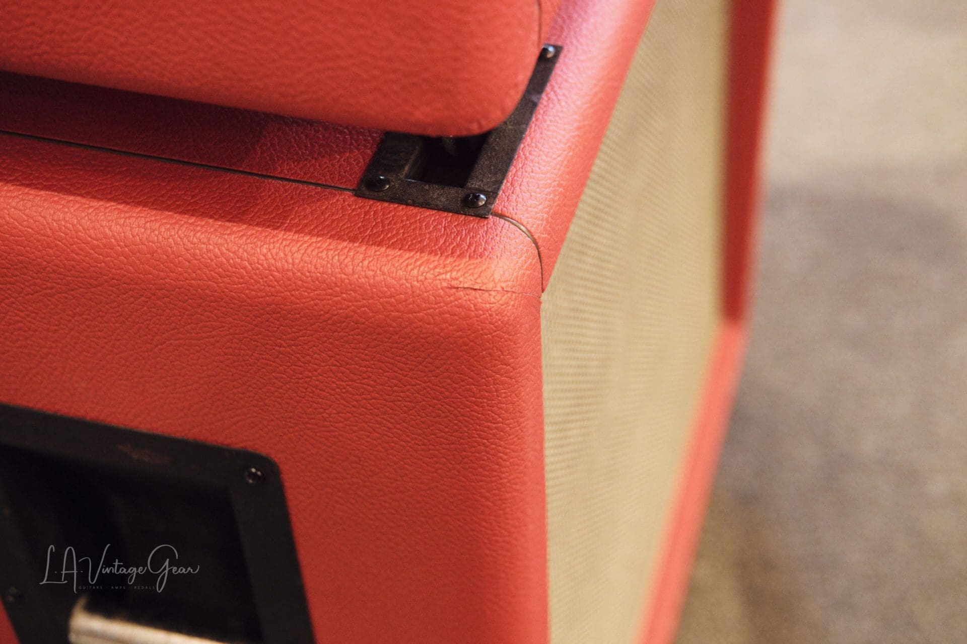 Marshall Vintage 1972 4x12 Guitar Cab 'Unloaded' & Recovered in Red Tolex - Special Deal!! - Image 5
