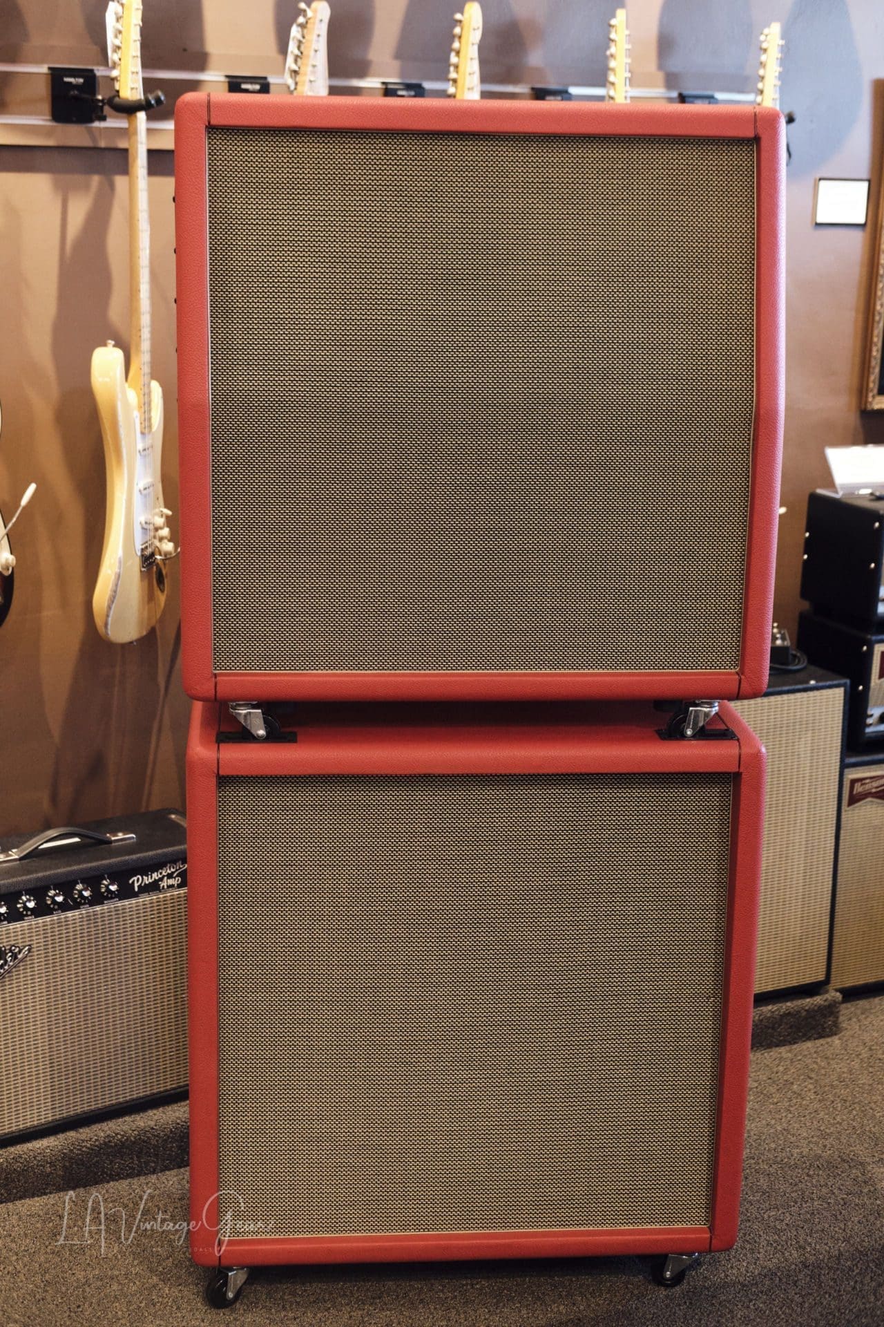 Marshall Vintage 1972 4x12 Guitar Cab 'Unloaded' & Recovered in Red Tolex - Special Deal!!
