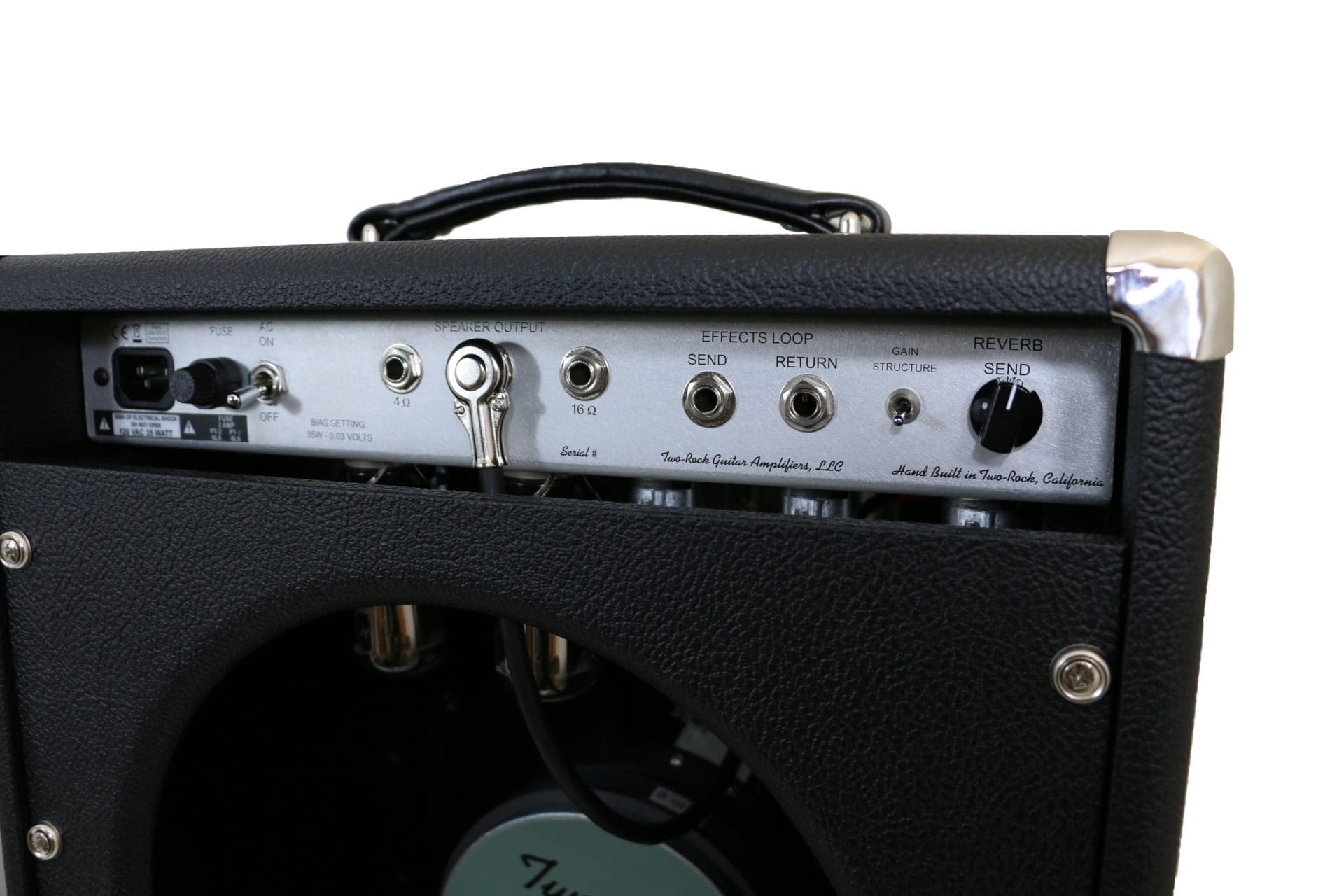 Two Rock Studio Signature 1x12 Combo Guitar Amp - Black Bronco Tolex & Silver Chassis - Image 2