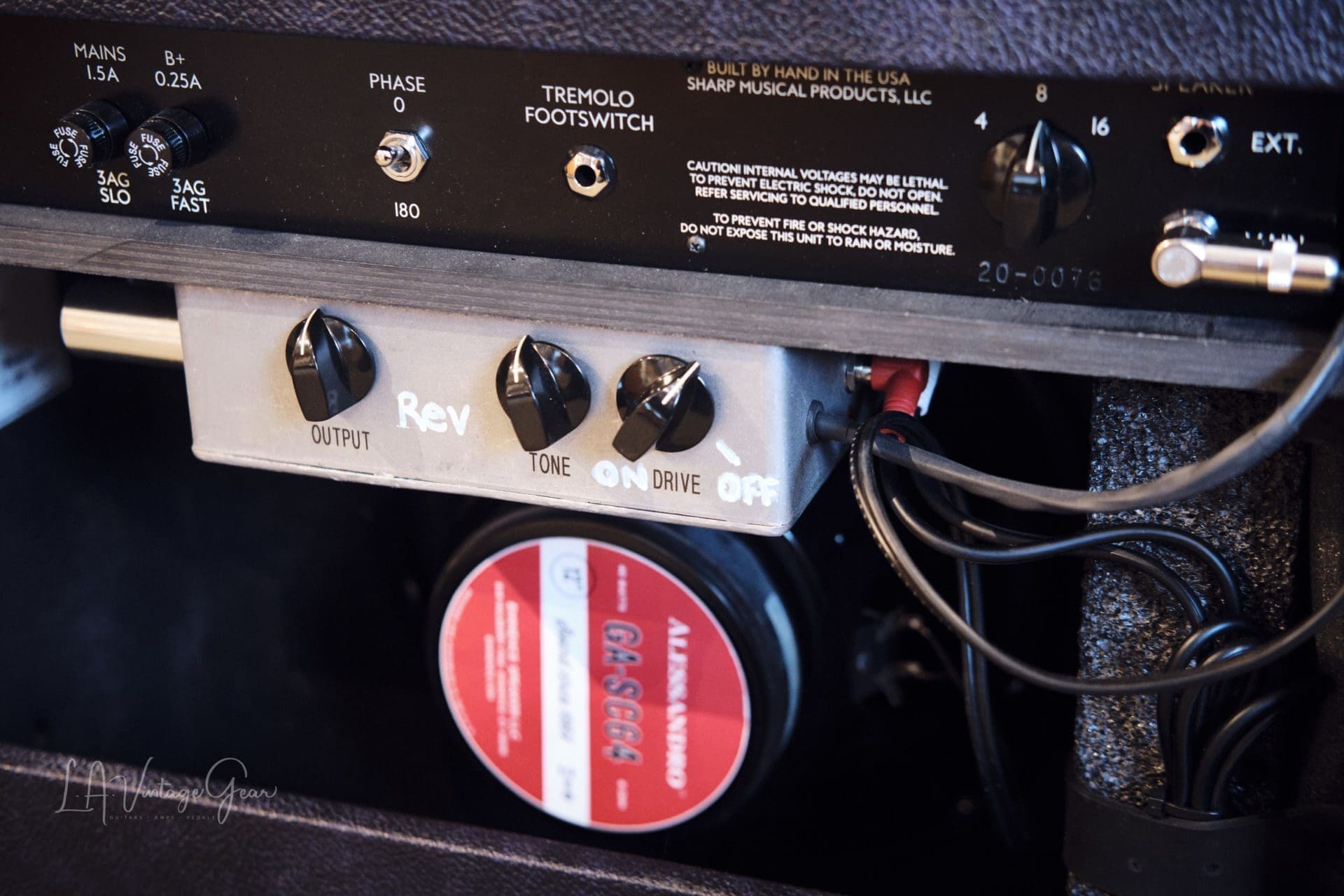 Todd Sharp 20 Watt 1x12 Combo - w/ Alessandro Speaker and Reverb! One of a kind with built in reverb - Image 8