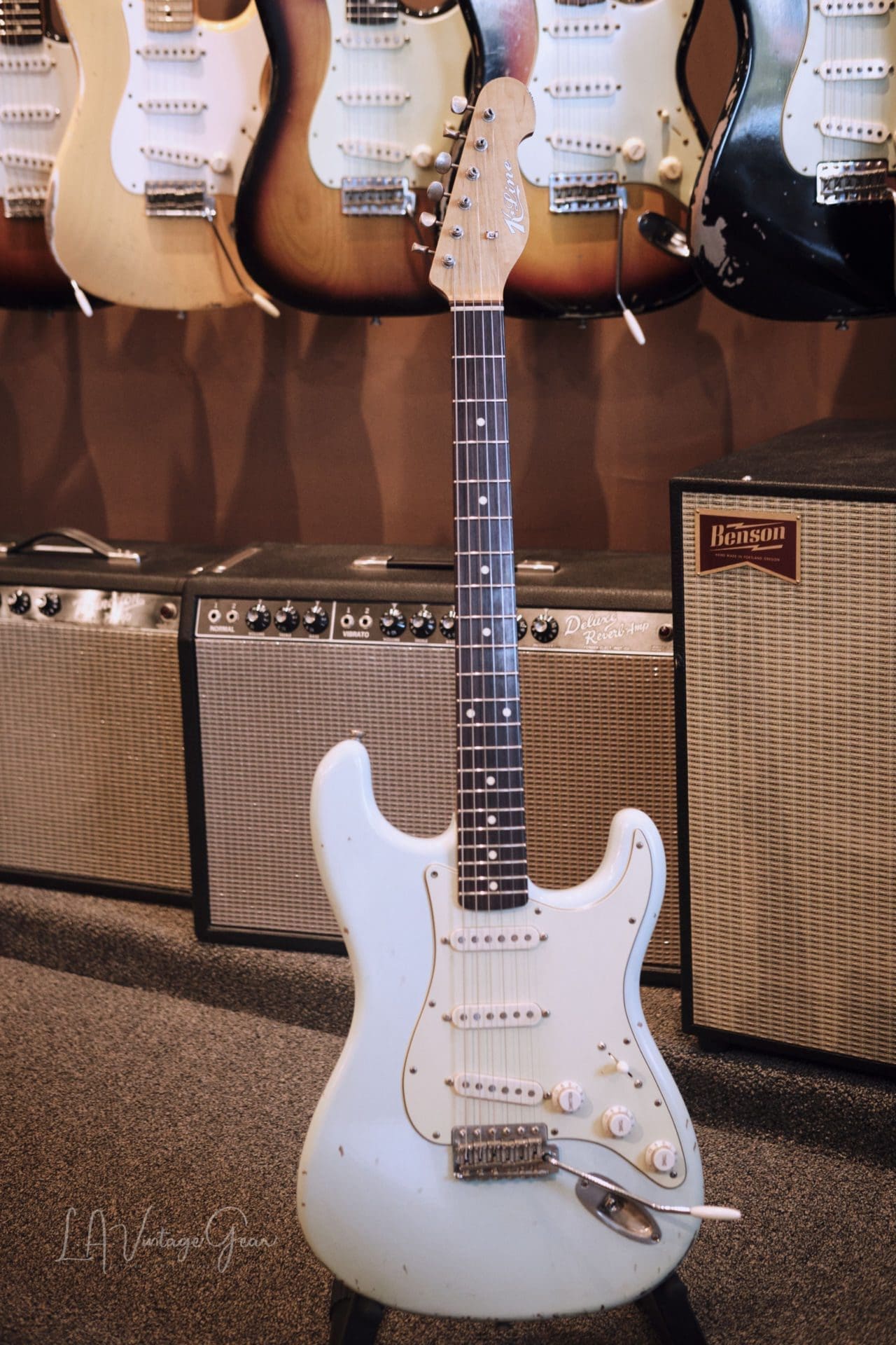 K-Line Springfield Electric Guitar - Sonic Blue Finish #020150 - Brand New Build