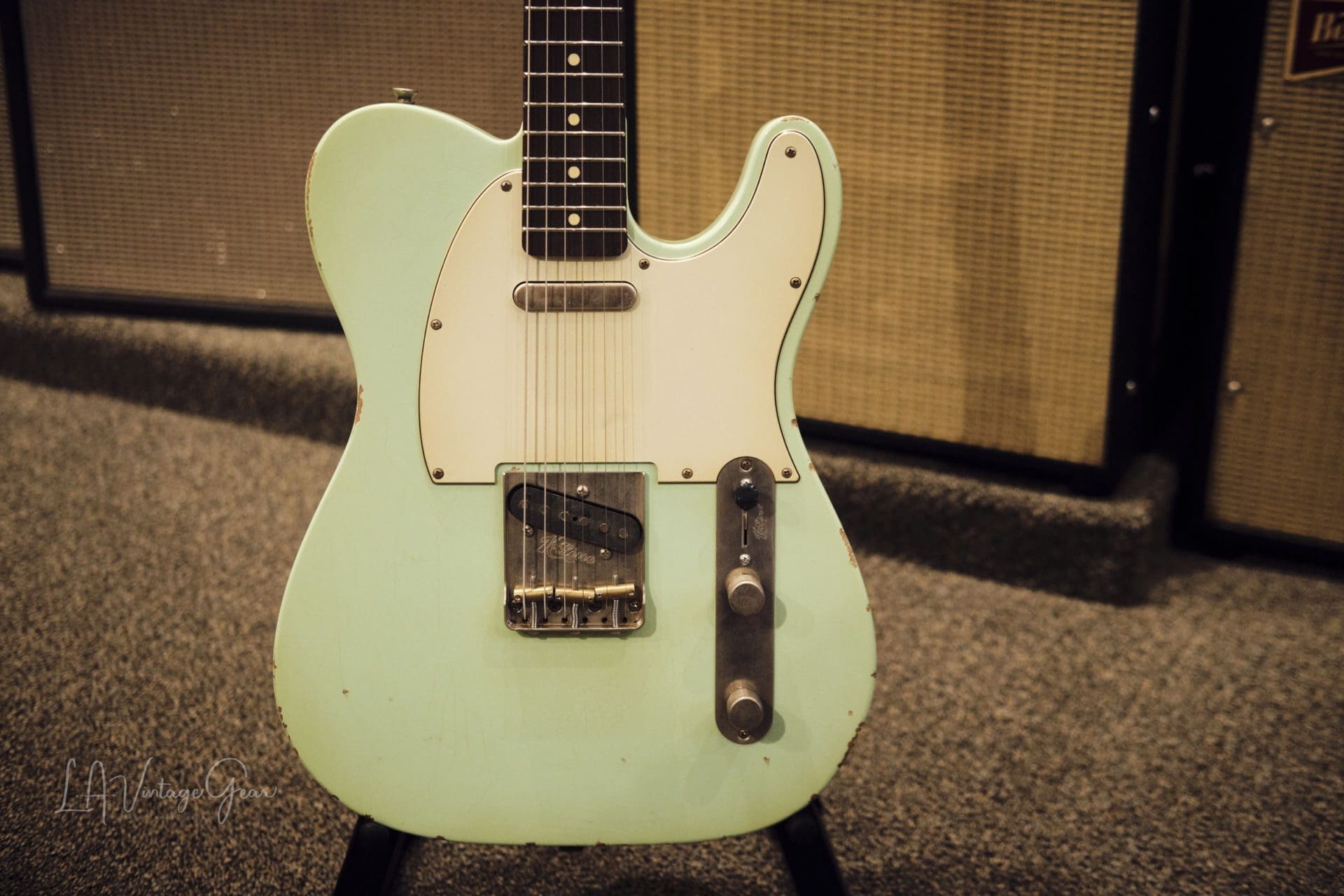 K-Line Truxton T-Style Electric Guitar - Lightly Relic'd Surf Green Finish - Brand New! - Image 2