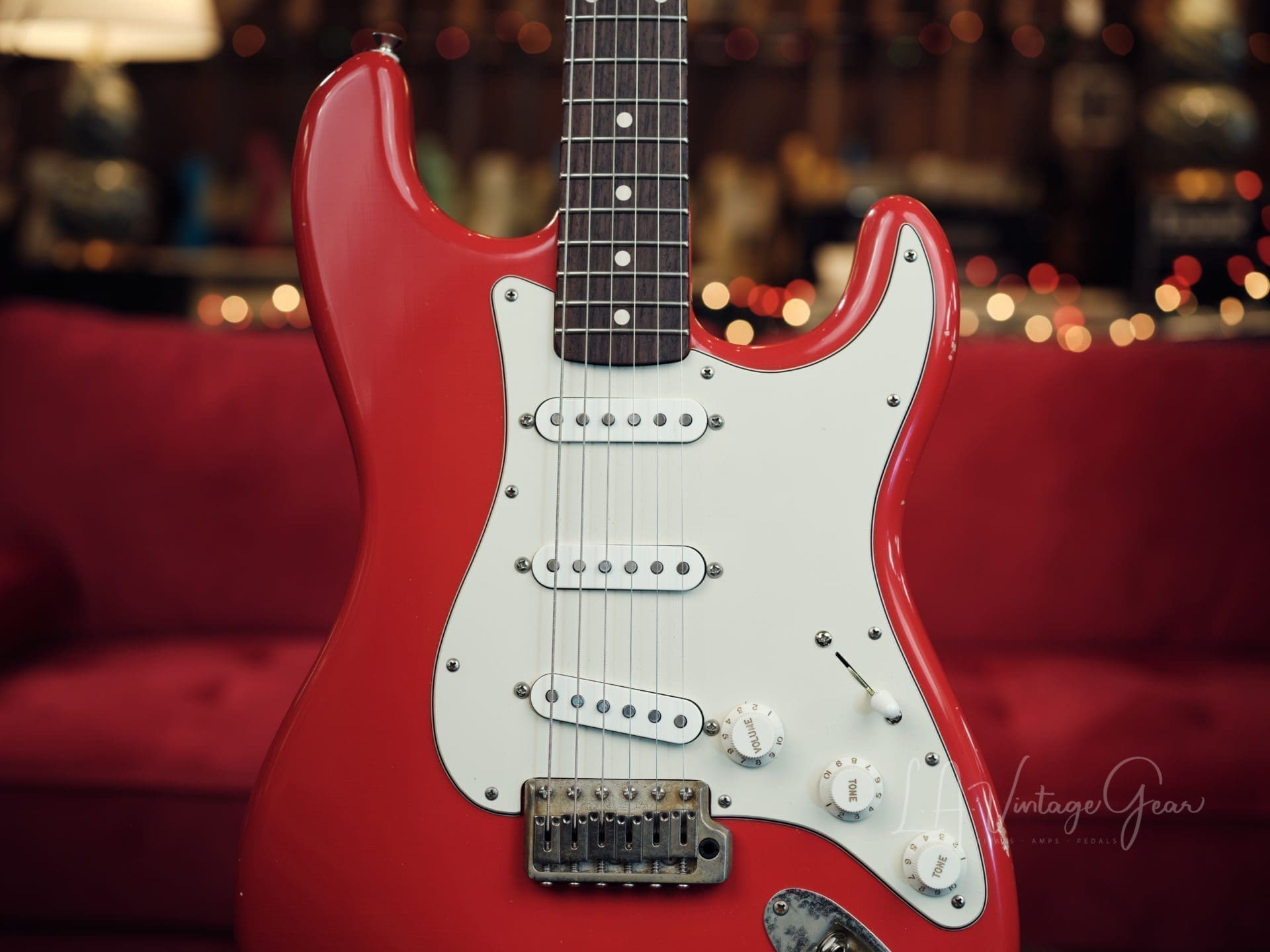 L.A. Vintage Gear Proprietary Dakota Red Double Cut S-Style Electric Guitar-Our Brand New Line! - Image 3