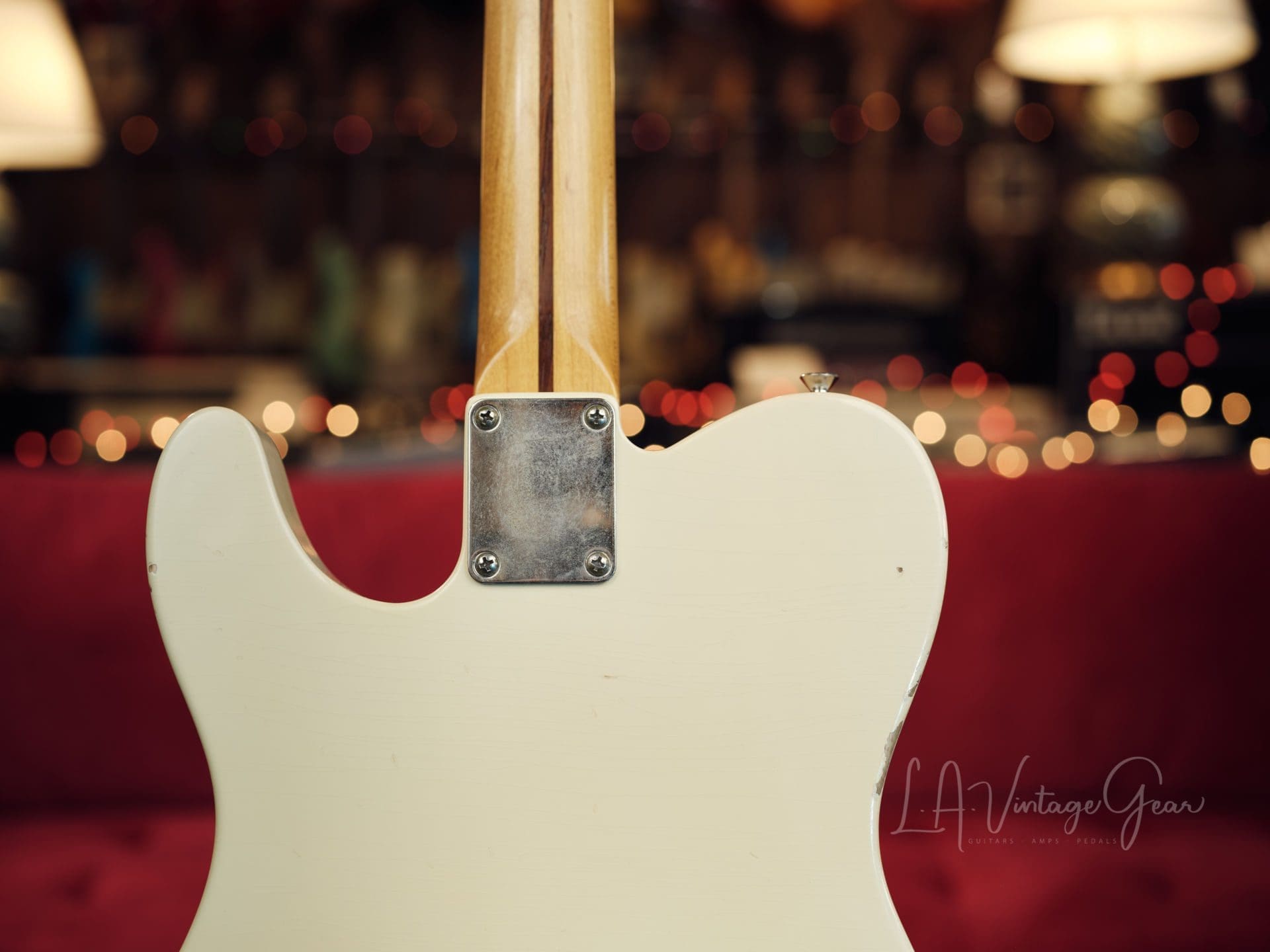 L.A. Vintage Gear Proprietary Single Cut T-Style Electric Guitar in Nicotine Blonde with a Maple Neck - Brand New! - Image 7