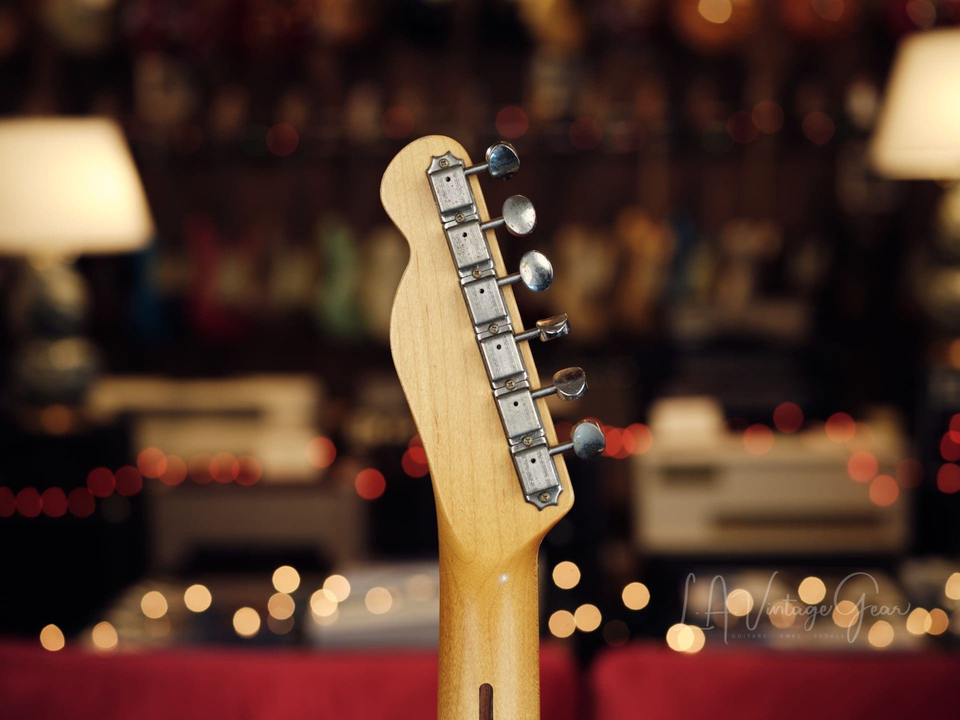 L.A. Vintage Gear Proprietary Single Cut T-Style Electric Guitar in Nicotine Blonde with a Maple Neck - Brand New! - Image 9