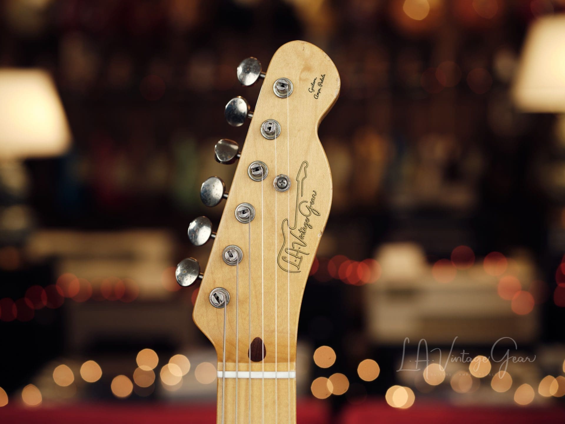 L.A. Vintage Gear Proprietary Single Cut T-Style Electric Guitar in Classic Black Finish with Maple Neck - Brand New ! - Image 7