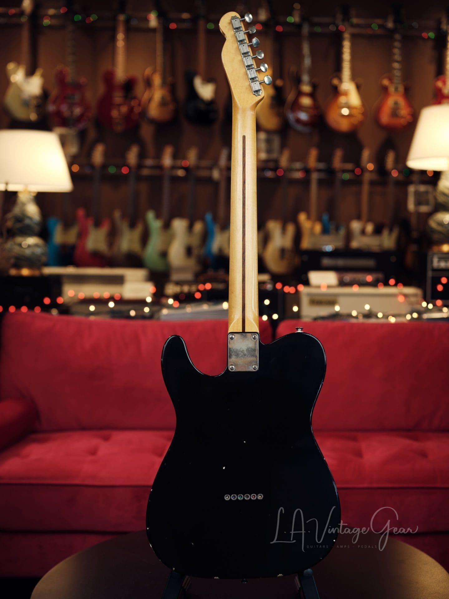 L.A. Vintage Gear Proprietary Single Cut T-Style Electric Guitar in Classic Black Finish with Maple Neck - Brand New ! - Image 5