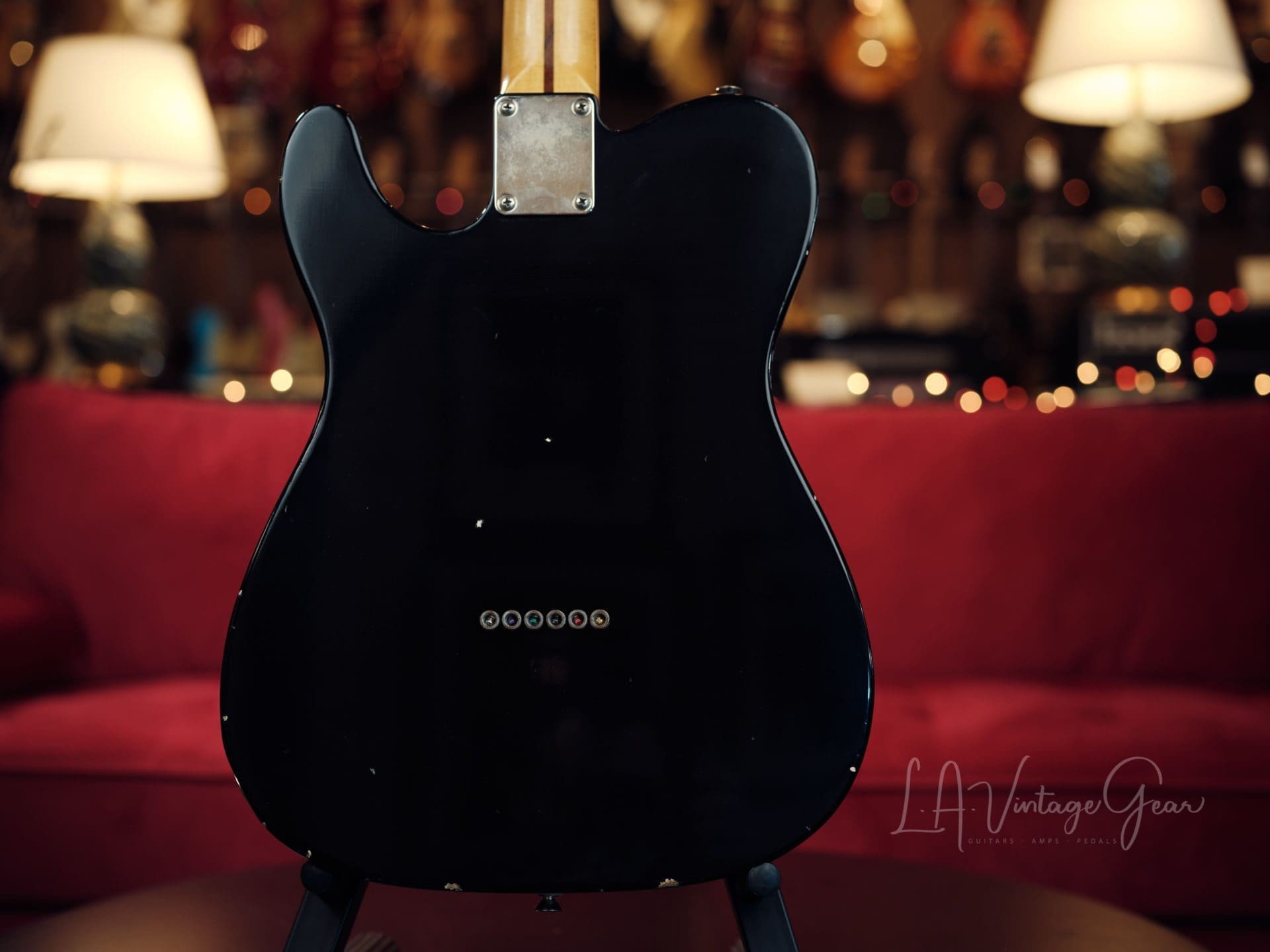 L.A. Vintage Gear Proprietary Single Cut T-Style Electric Guitar in Classic Black Finish with Maple Neck - Brand New ! - Image 6