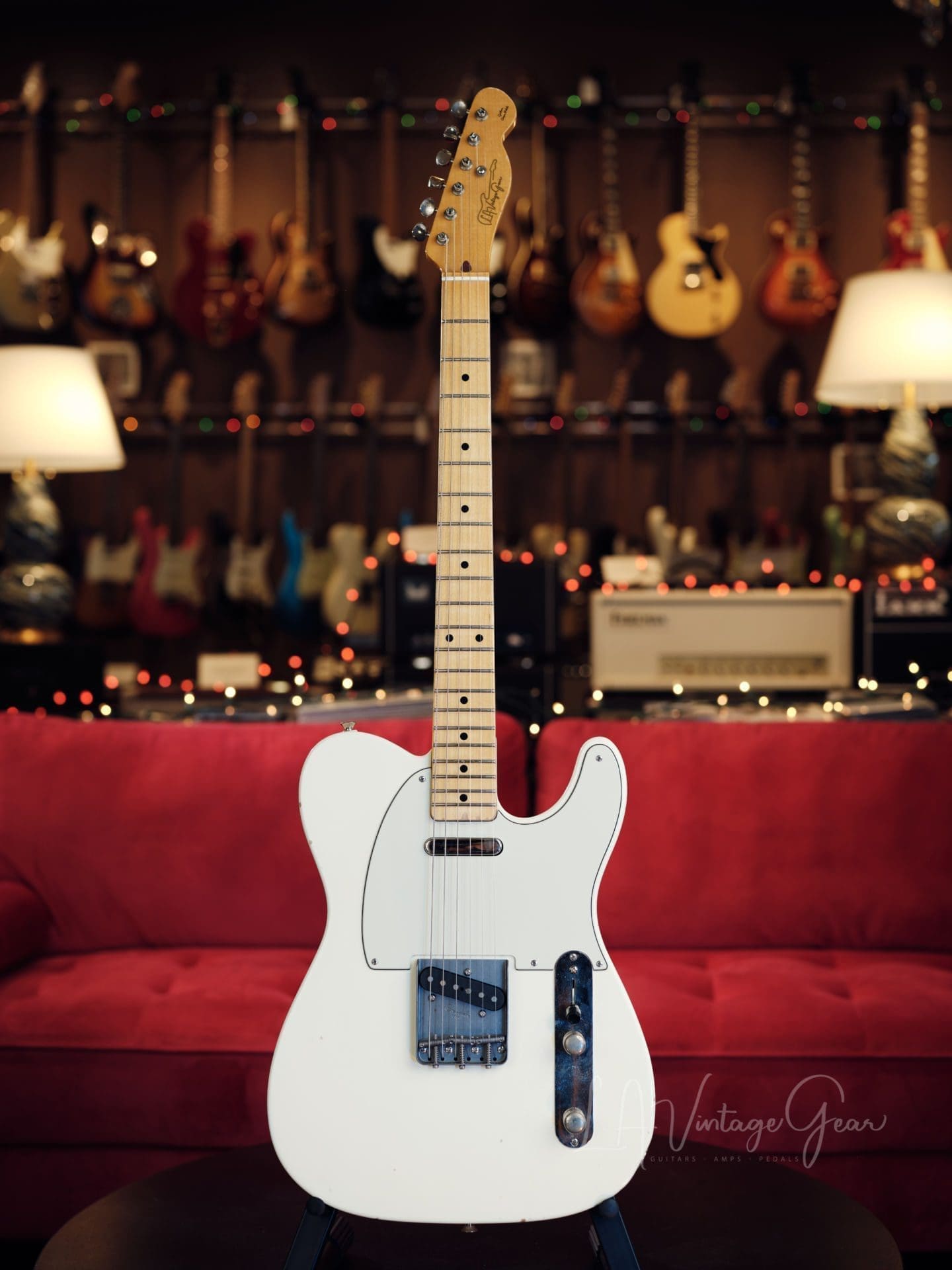 L.A. Vintage Gear Proprietary Single Cut T-Style Electric Guitar in an Oly White Finish with Maple Neck - Brand New!