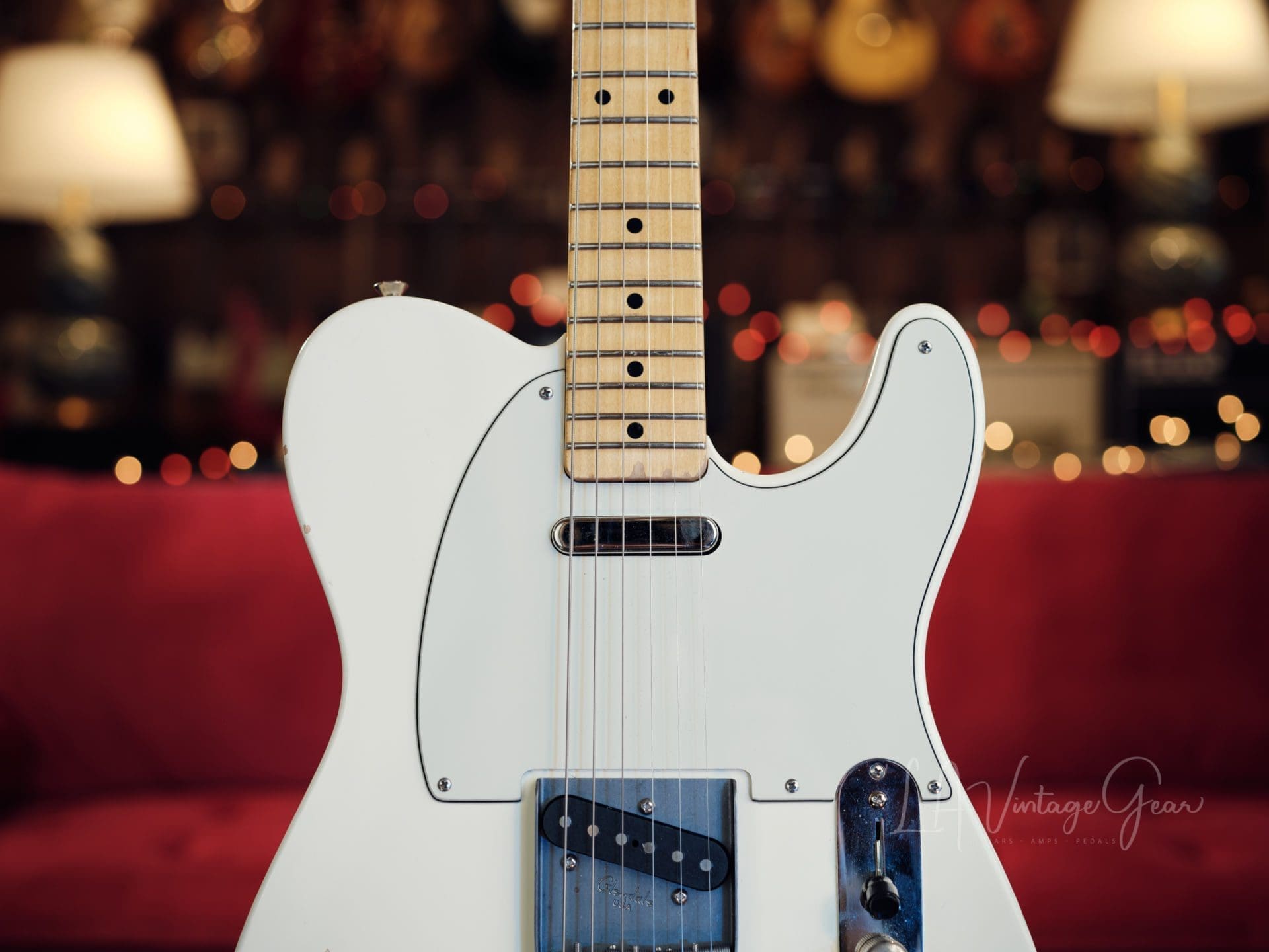 L.A. Vintage Gear Proprietary Single Cut T-Style Electric Guitar in an Oly White Finish with Maple Neck - Brand New! - Image 2