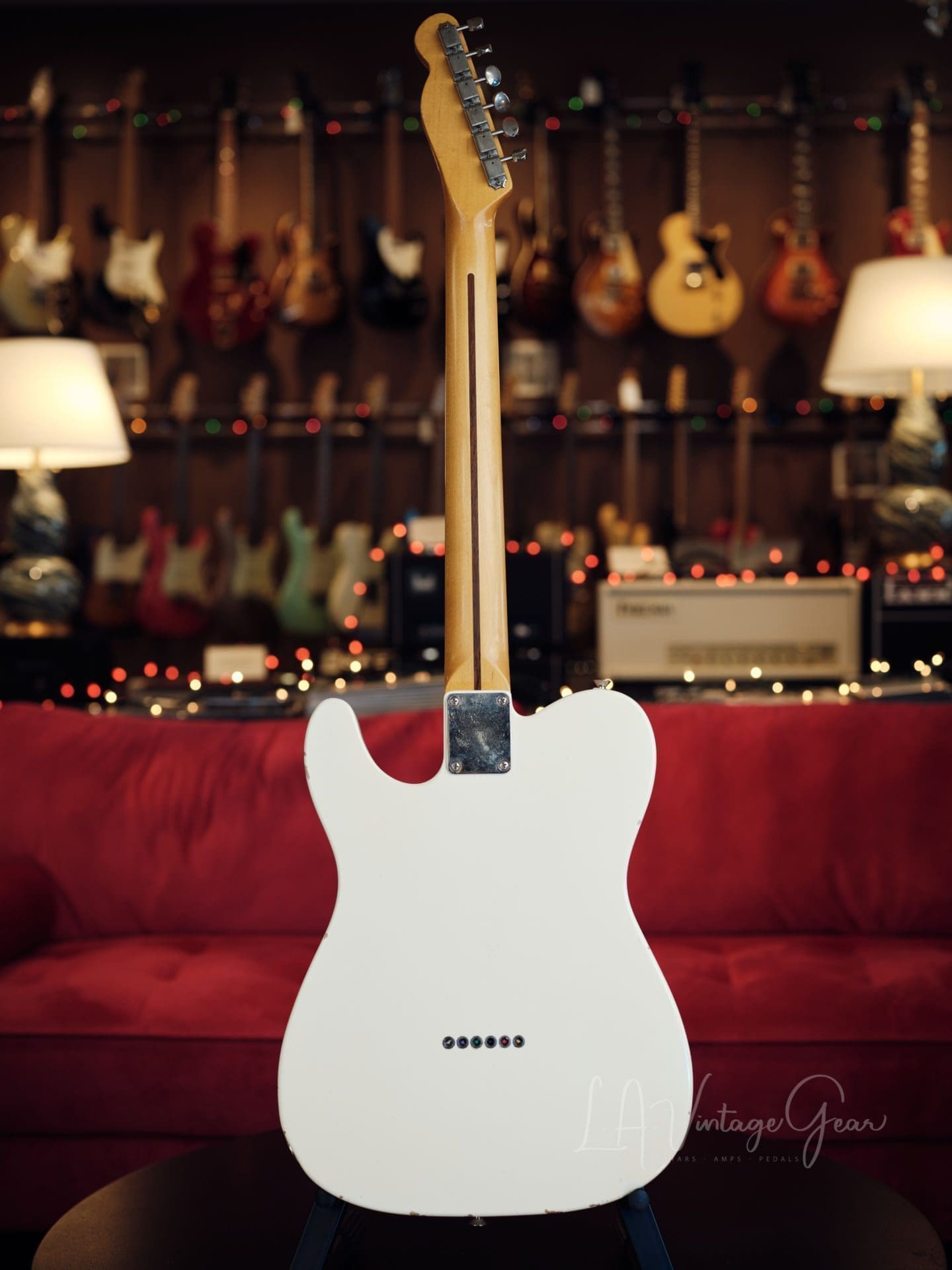 L.A. Vintage Gear Proprietary Single Cut T-Style Electric Guitar in an Oly White Finish with Maple Neck - Brand New! - Image 7