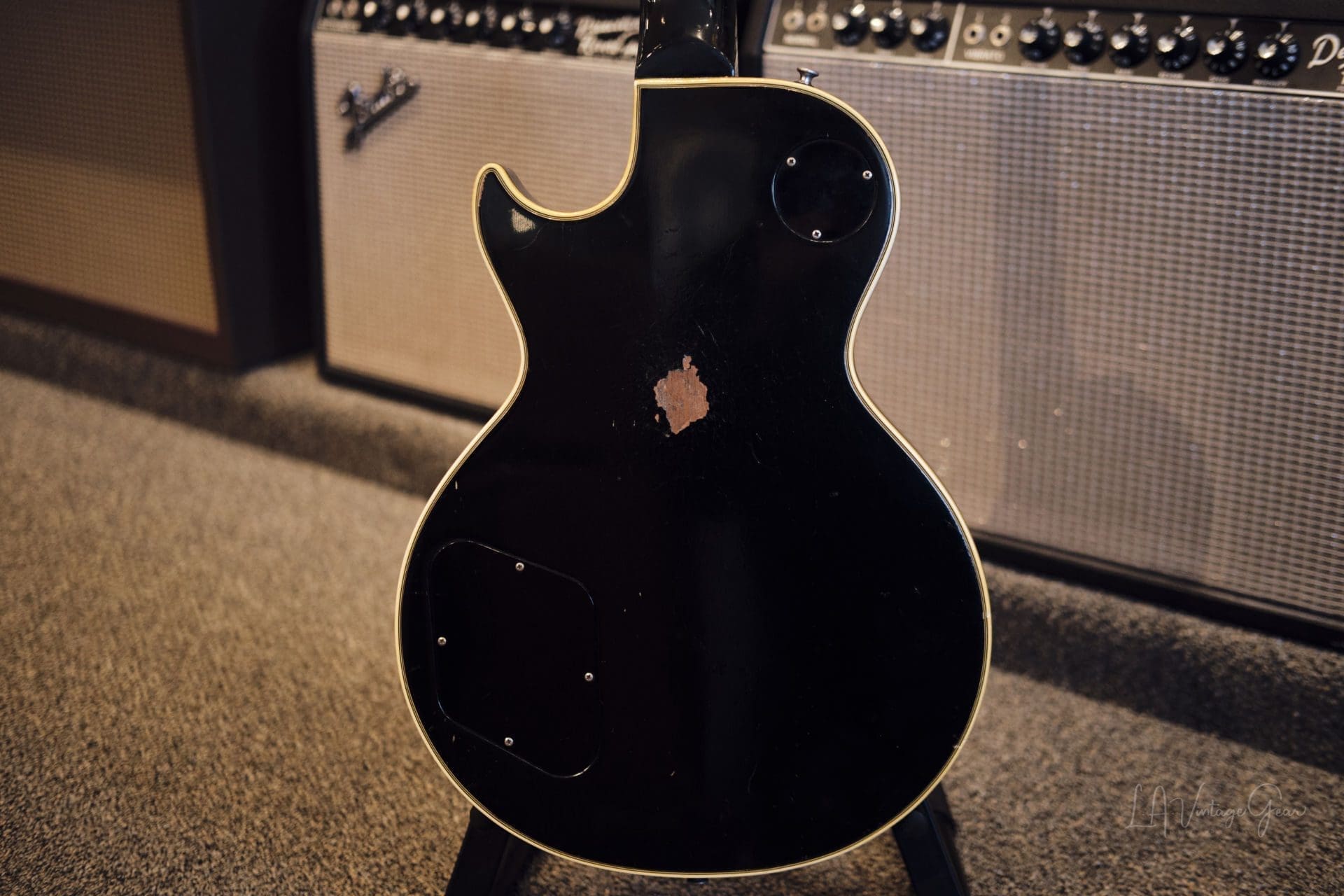 Gibson 1969 Black Les Paul Custom Electric Guitar - Great Player Guitar! - Image 12