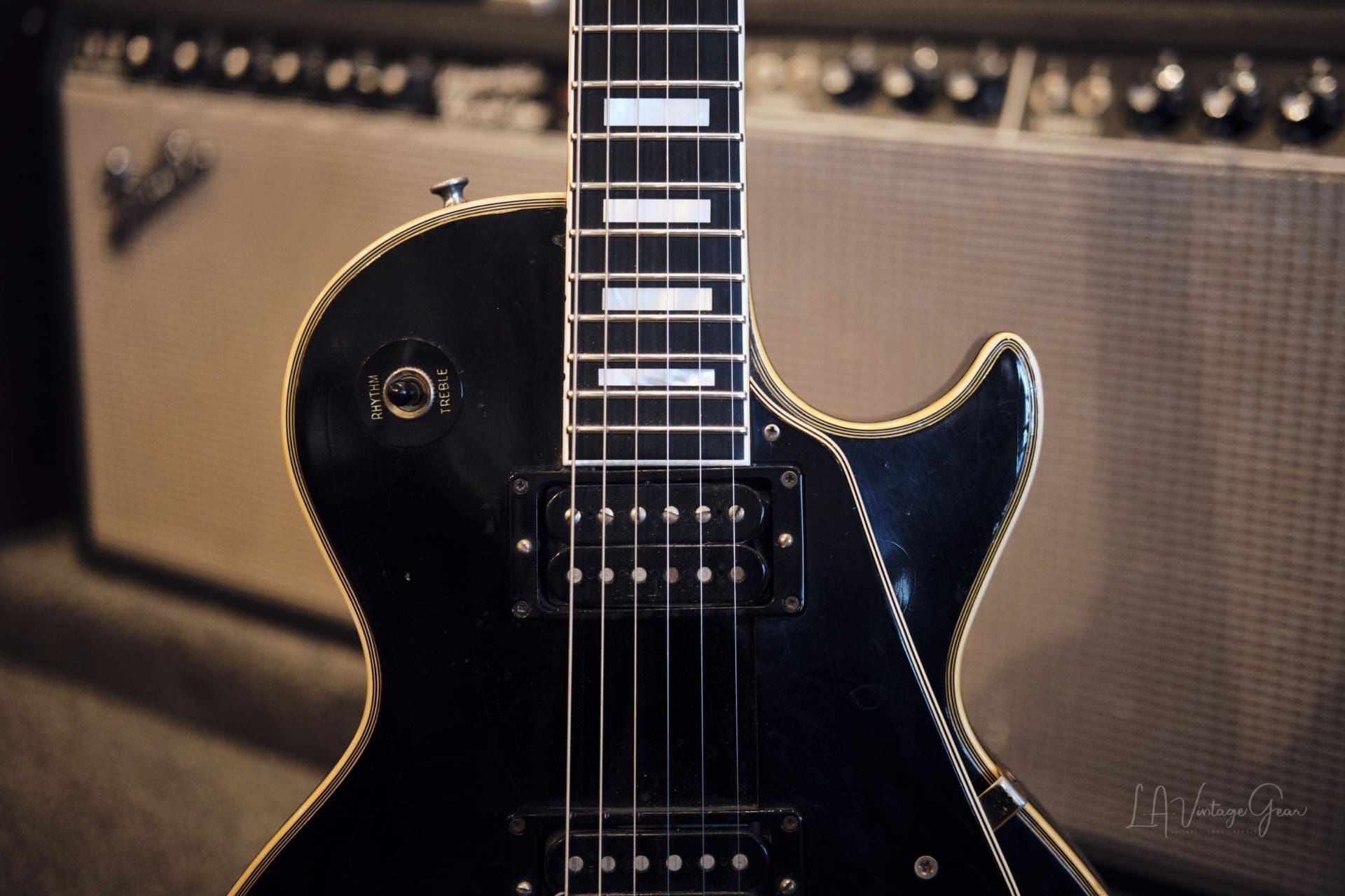 Gibson 1969 Black Les Paul Custom Electric Guitar - Great Player Guitar! - Image 4