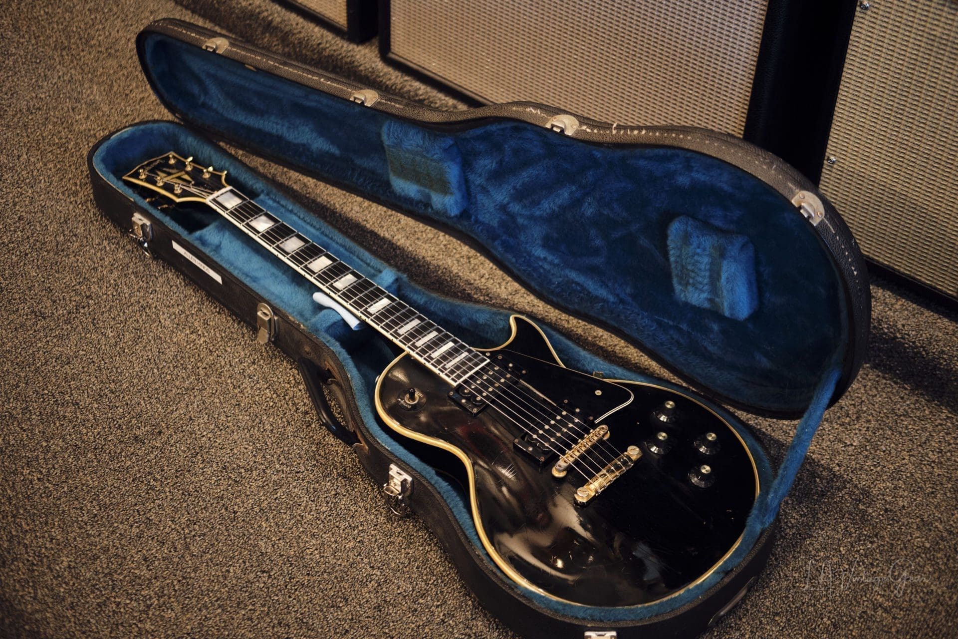 Gibson 1969 Black Les Paul Custom Electric Guitar - Great Player Guitar! - Image 40