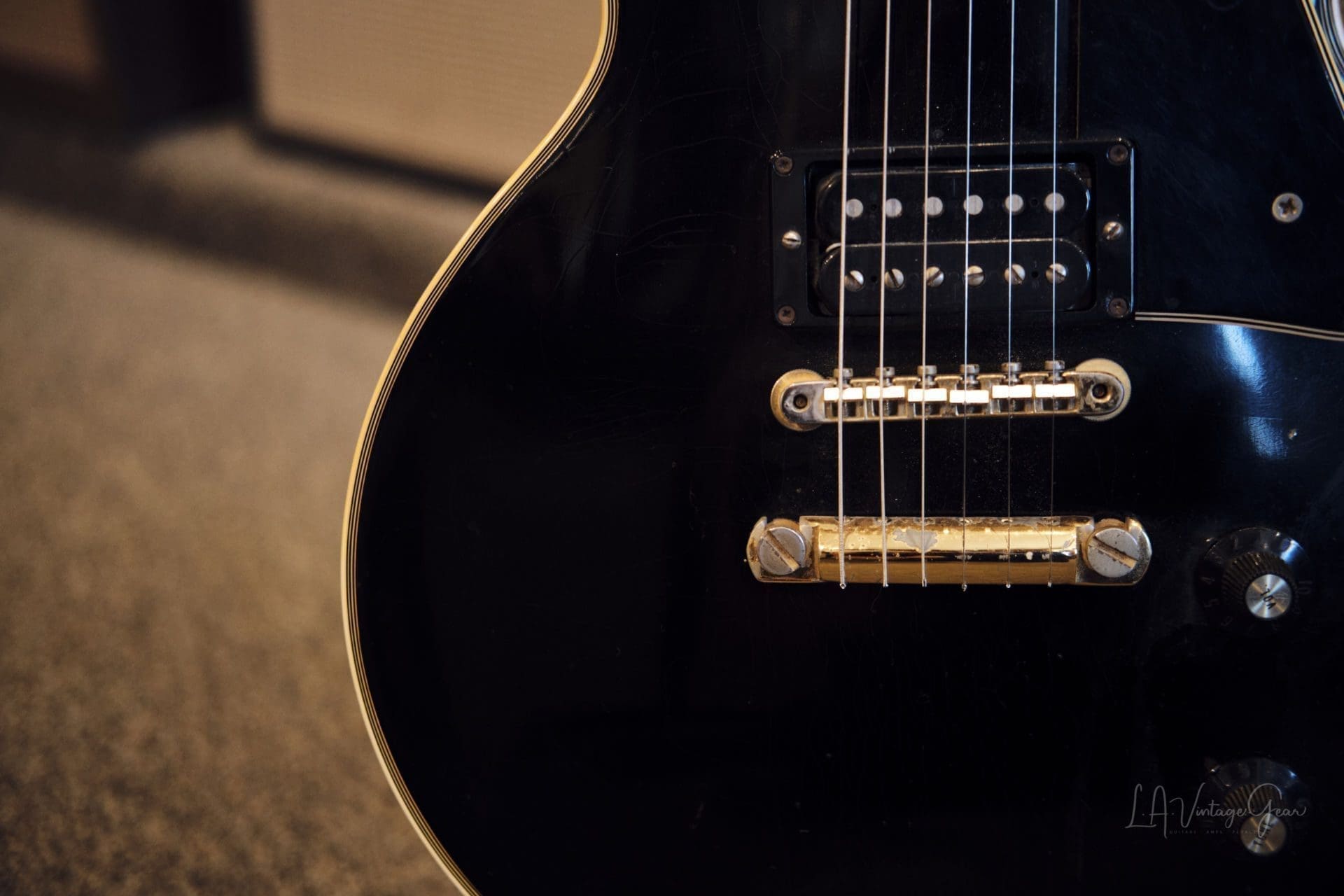 Gibson 1969 Black Les Paul Custom Electric Guitar - Great Player Guitar! - Image 6