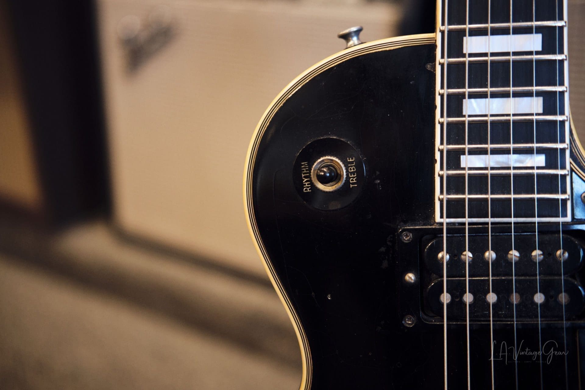Gibson 1969 Black Les Paul Custom Electric Guitar - Great Player Guitar! - Image 8