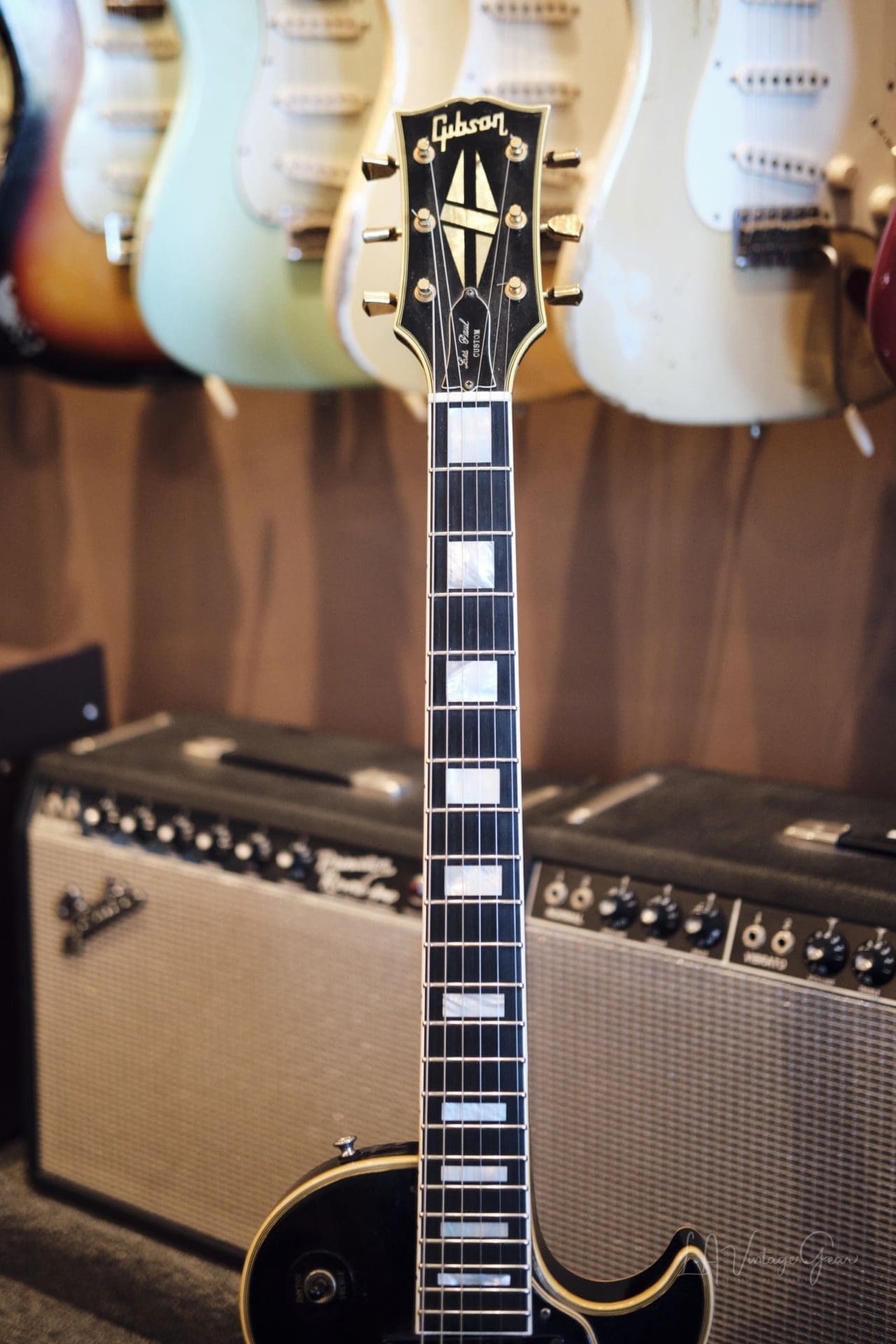 Gibson 1969 Black Les Paul Custom Electric Guitar - Great Player Guitar! - Image 20