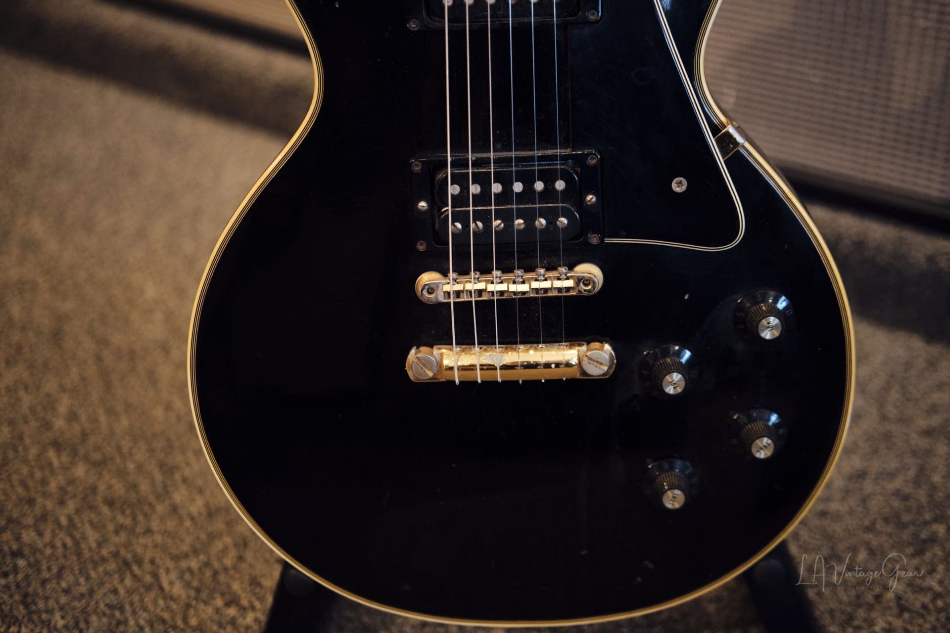 Gibson 1969 Black Les Paul Custom Electric Guitar - Great Player Guitar! - Image 9