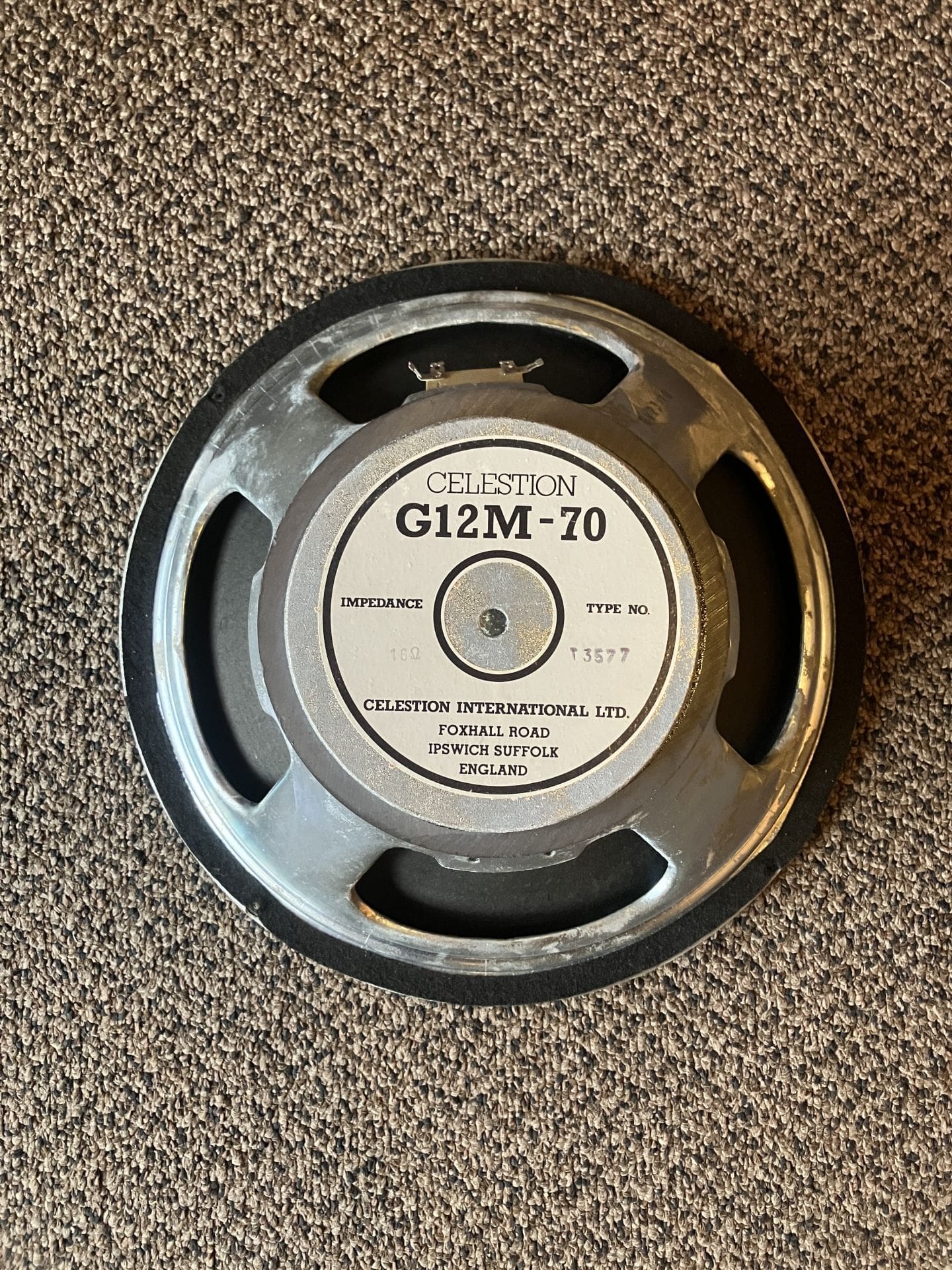 Vintage Celestion G12M-70 -- 16ohm 12" -- 2 of 2