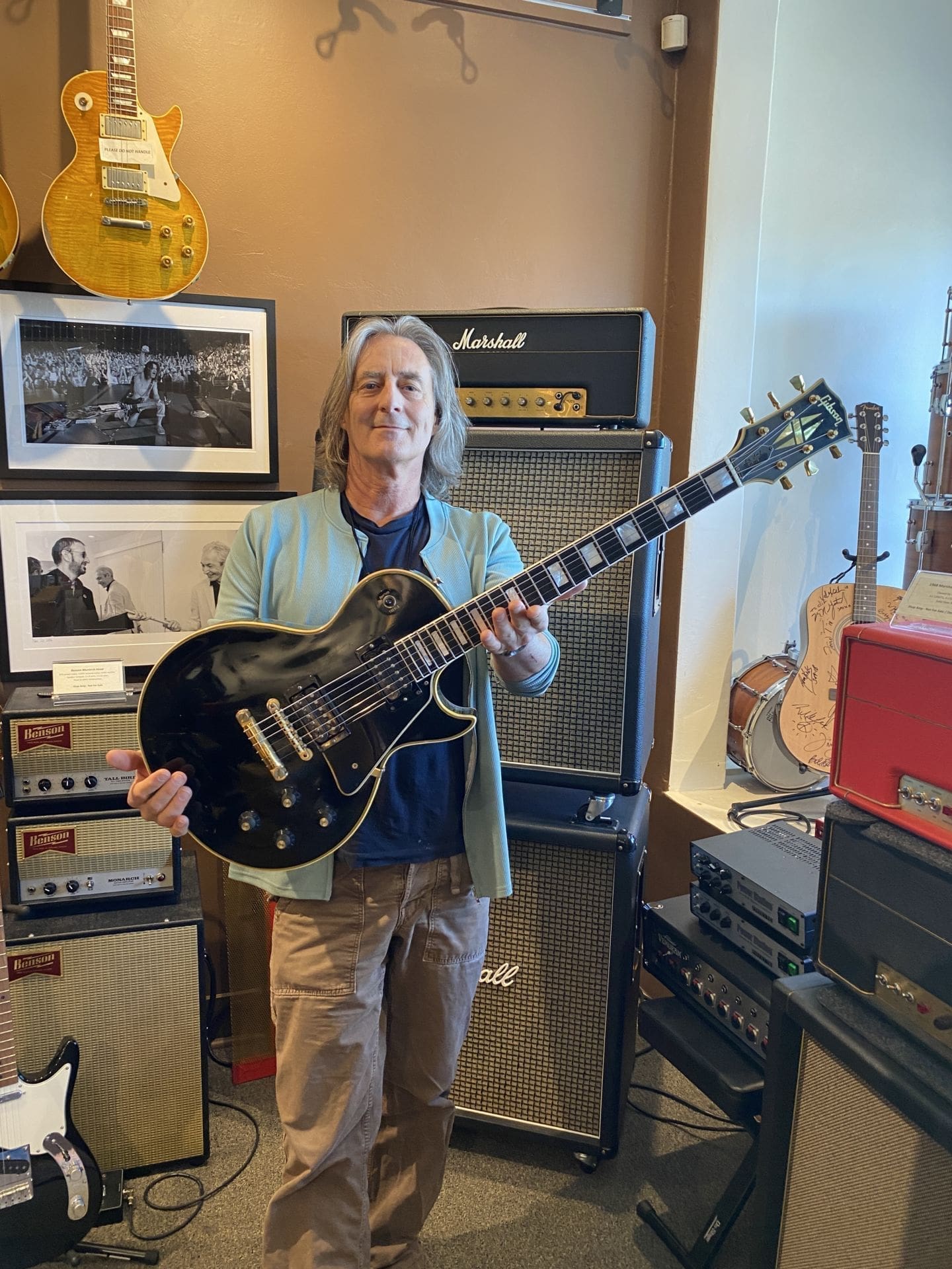 Gibson 1969 Black Les Paul Custom Electric Guitar - Great Player Guitar! - Image 2