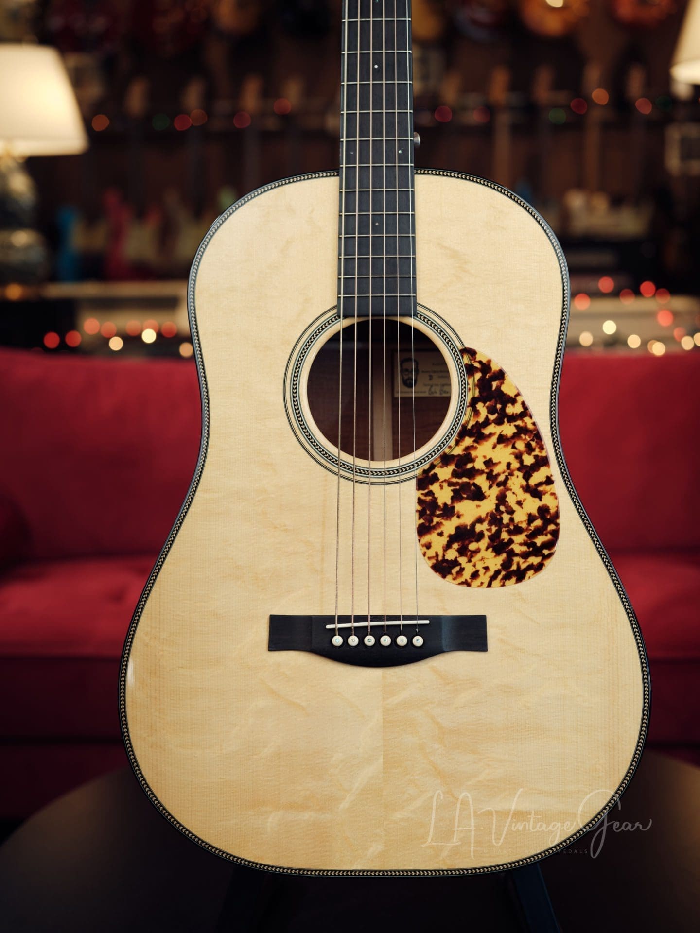Santa Cruz 'Bob Brozman' D Baritone Acoustic Guitar - Custom Build! - Image 2