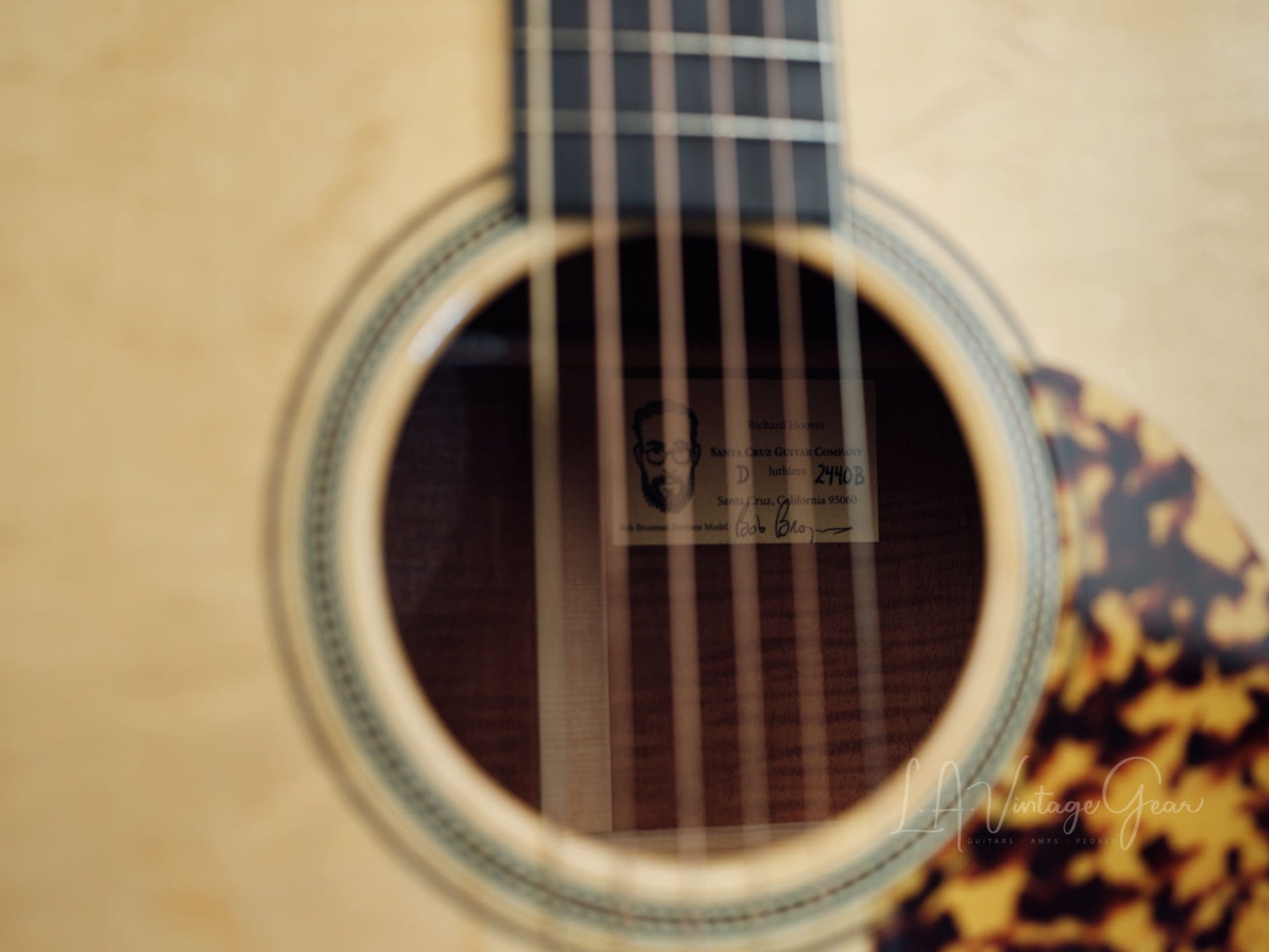 Santa Cruz 'Bob Brozman' D Baritone Acoustic Guitar - Custom Build! - Image 3