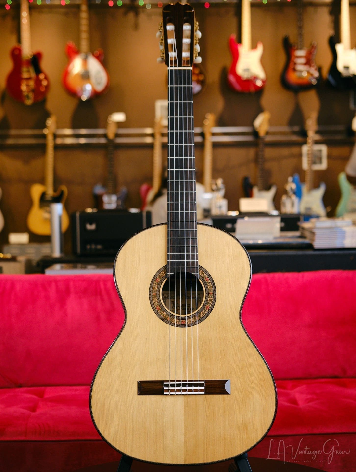 Alvarez Yairi Classical Nylon String Acoustic Guitar - Model CYM75 in a Natural Gloss Finish.