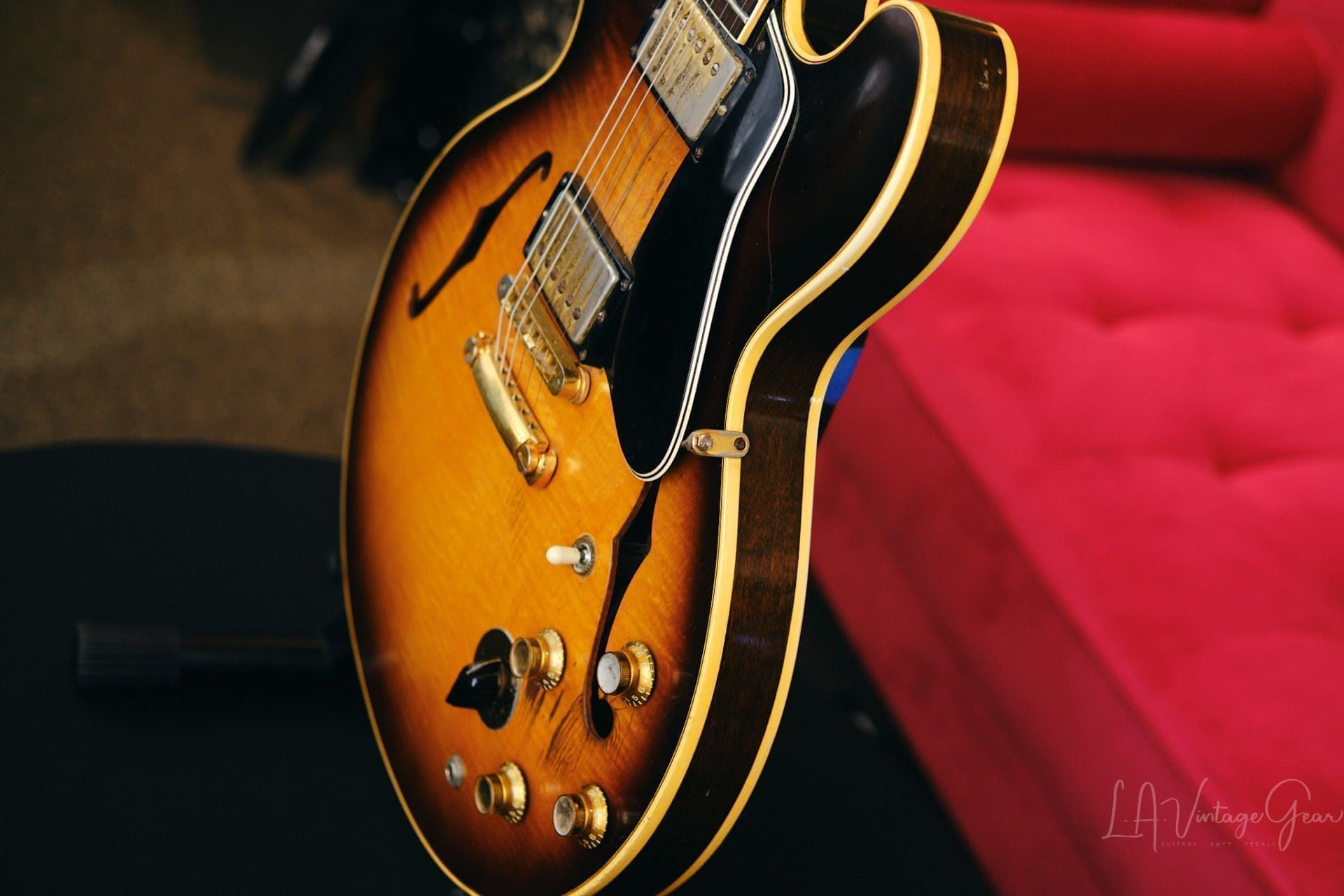 Gibson Vintage 1961 ES-345TD Semi-Hollowbody Electric Guitar-3 Tone Sunburst Finish - Image 15