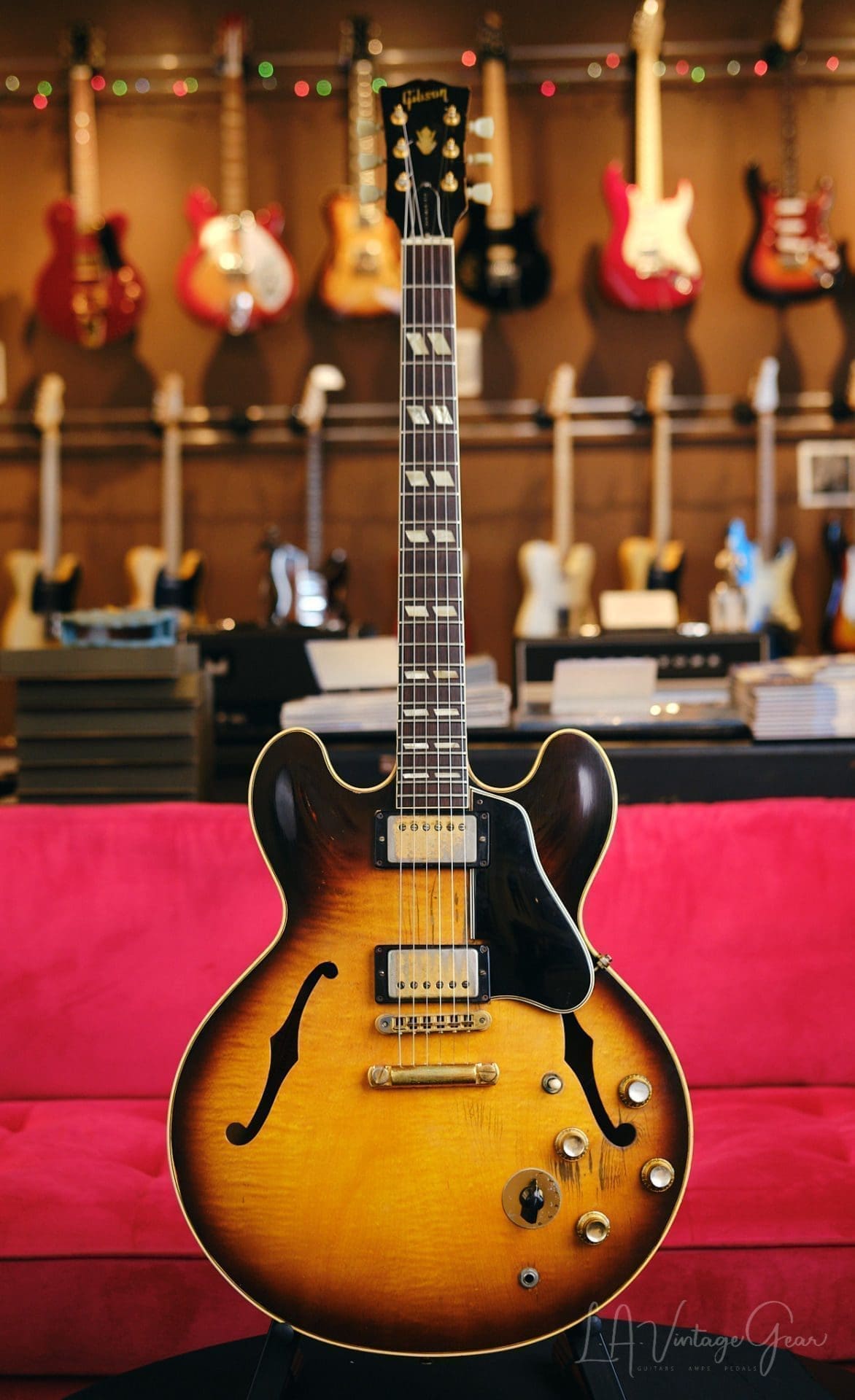 Gibson Vintage 1961 ES-345TD Semi-Hollowbody Electric Guitar-3 Tone Sunburst Finish