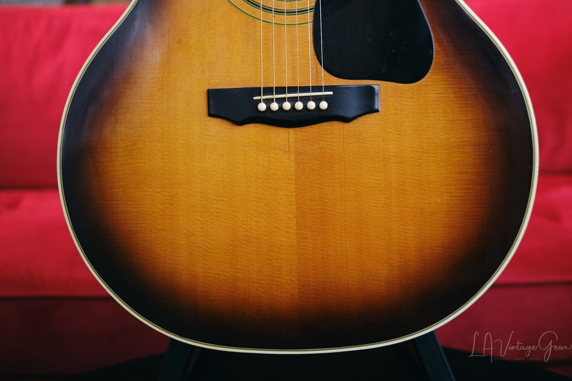 Guild 1979 F-50R SB Acoustic Guitar - Sunburst Finish, Solid Spruce Top & Rosewood Back & Sides - Image 5