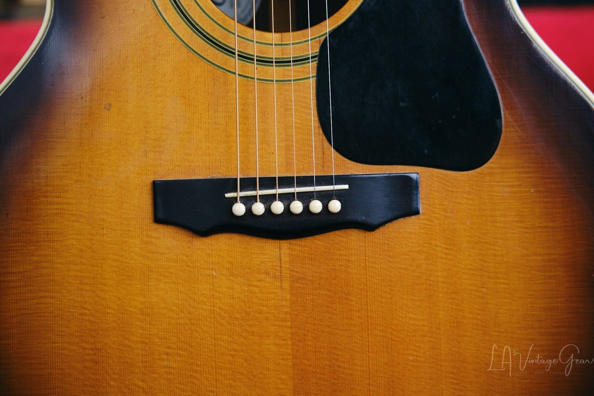 Guild 1979 F-50R SB Acoustic Guitar - Sunburst Finish, Solid Spruce Top & Rosewood Back & Sides - Image 6