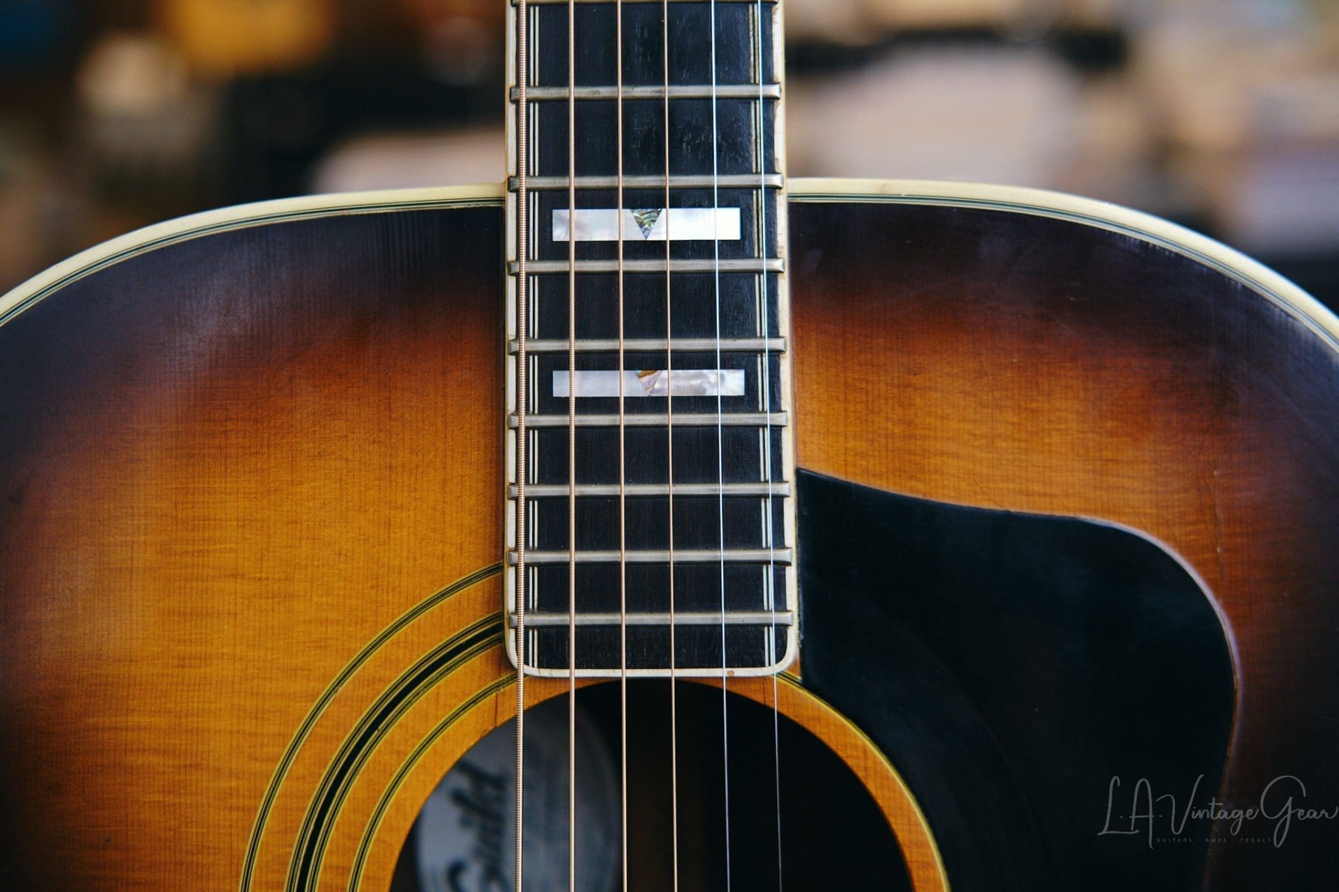 Guild 1979 F-50R SB Acoustic Guitar - Sunburst Finish, Solid Spruce Top & Rosewood Back & Sides - Image 7