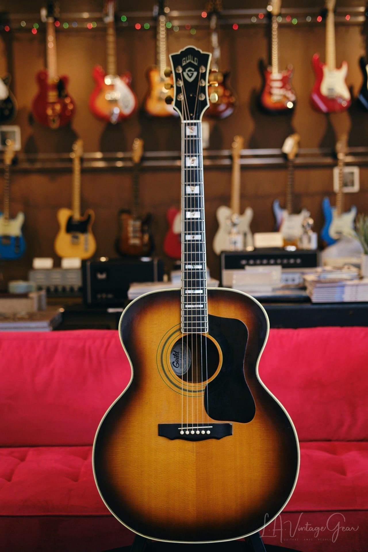 Guild 1979 F-50R SB Acoustic Guitar - Sunburst Finish, Solid Spruce Top & Rosewood Back & Sides