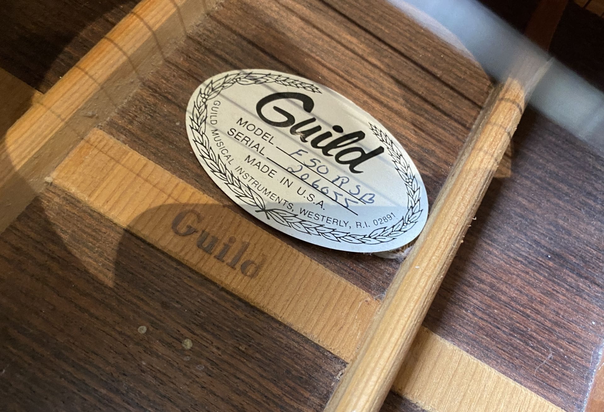 Guild 1979 F-50R SB Acoustic Guitar - Sunburst Finish, Solid Spruce Top & Rosewood Back & Sides - Image 26