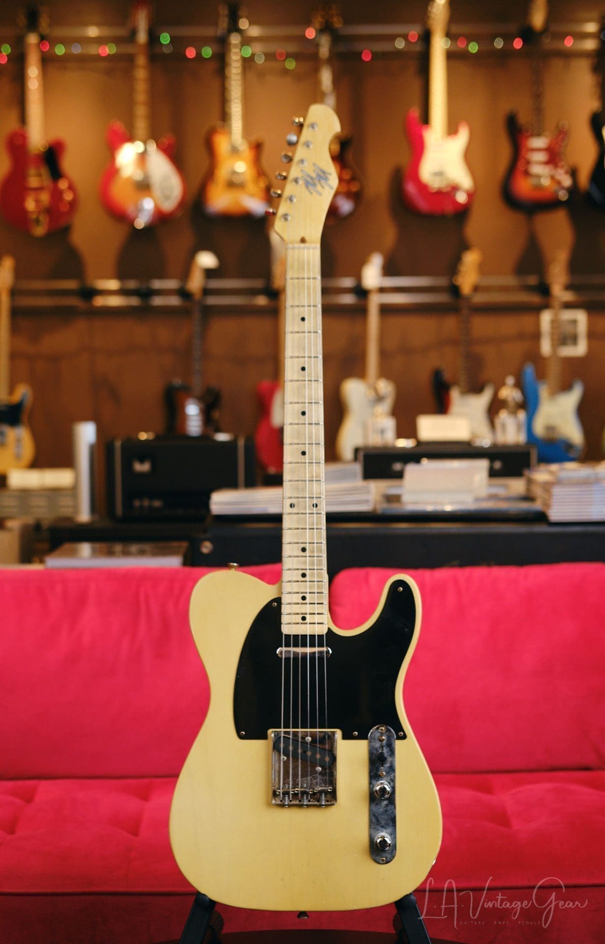 Mario Martin 'Model T' Blackguard Electric Guitar - Lightly Relic'd - Blonde Finish - Just Born !