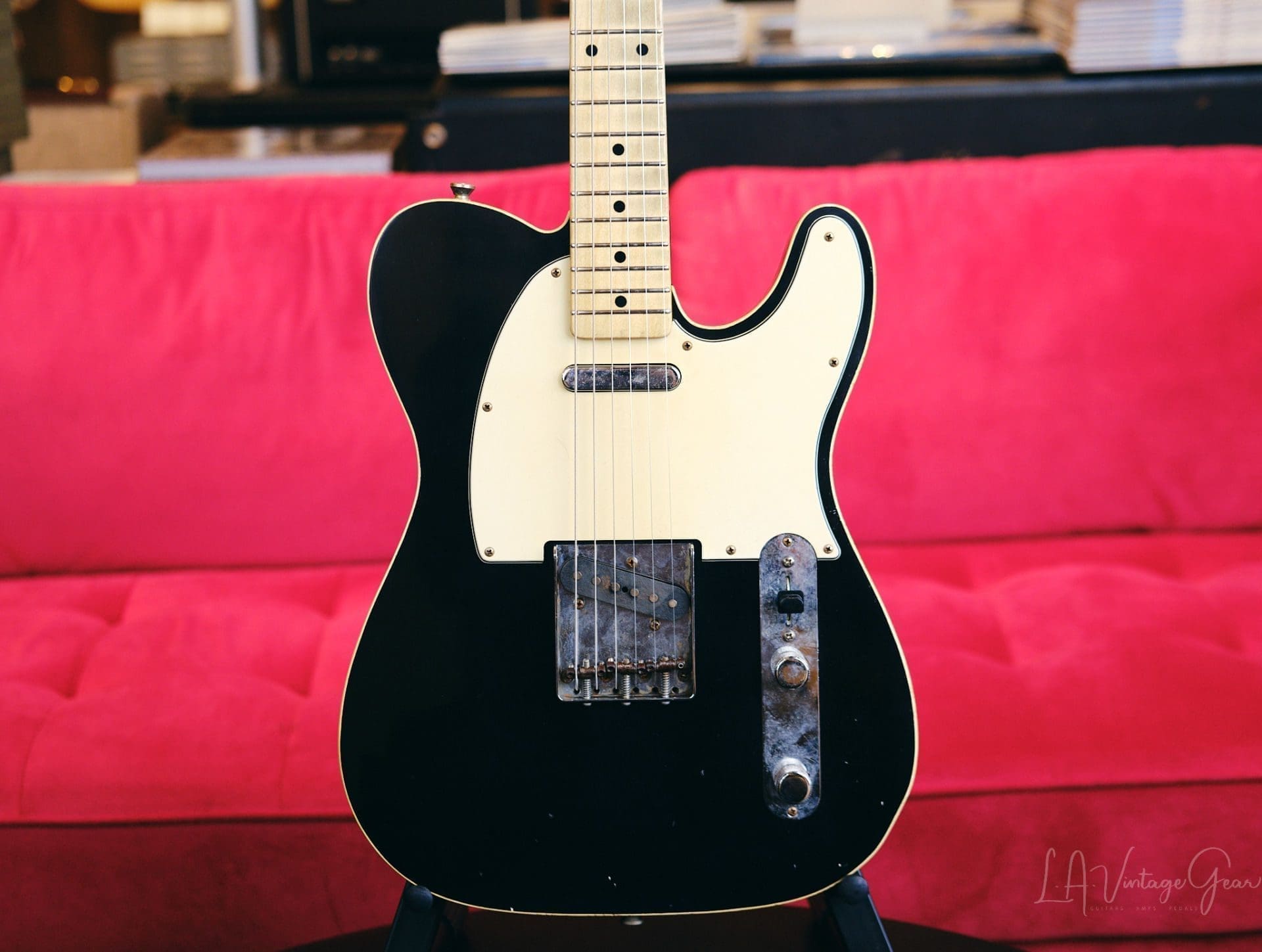 Mario Martin Model-T Double Bound Electric Guitar-Lightly Relic'd in a Black Finish - Recently Born - Image 2