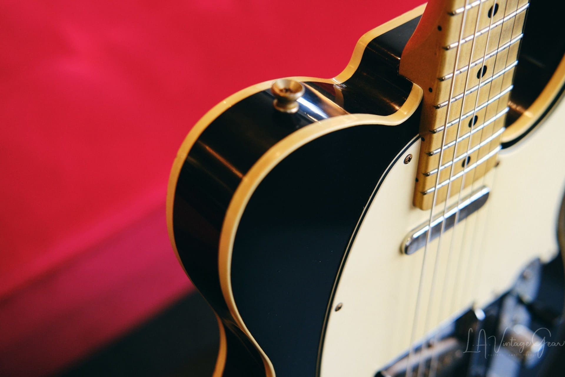 Mario Martin Model-T Double Bound Electric Guitar-Lightly Relic'd in a Black Finish - Recently Born - Image 11
