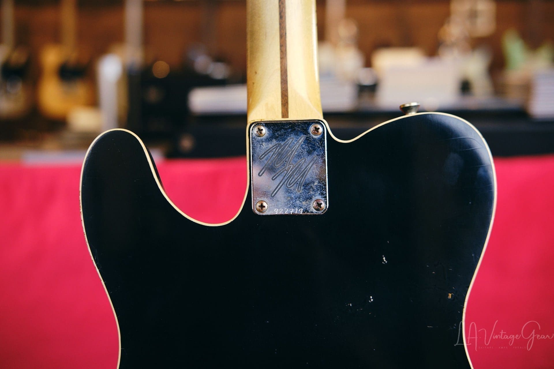 Mario Martin Model-T Double Bound Electric Guitar-Lightly Relic'd in a Black Finish - Recently Born - Image 13