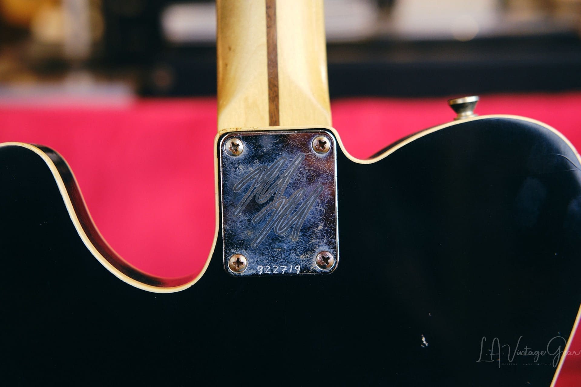 Mario Martin Model-T Double Bound Electric Guitar-Lightly Relic'd in a Black Finish - Recently Born - Image 16