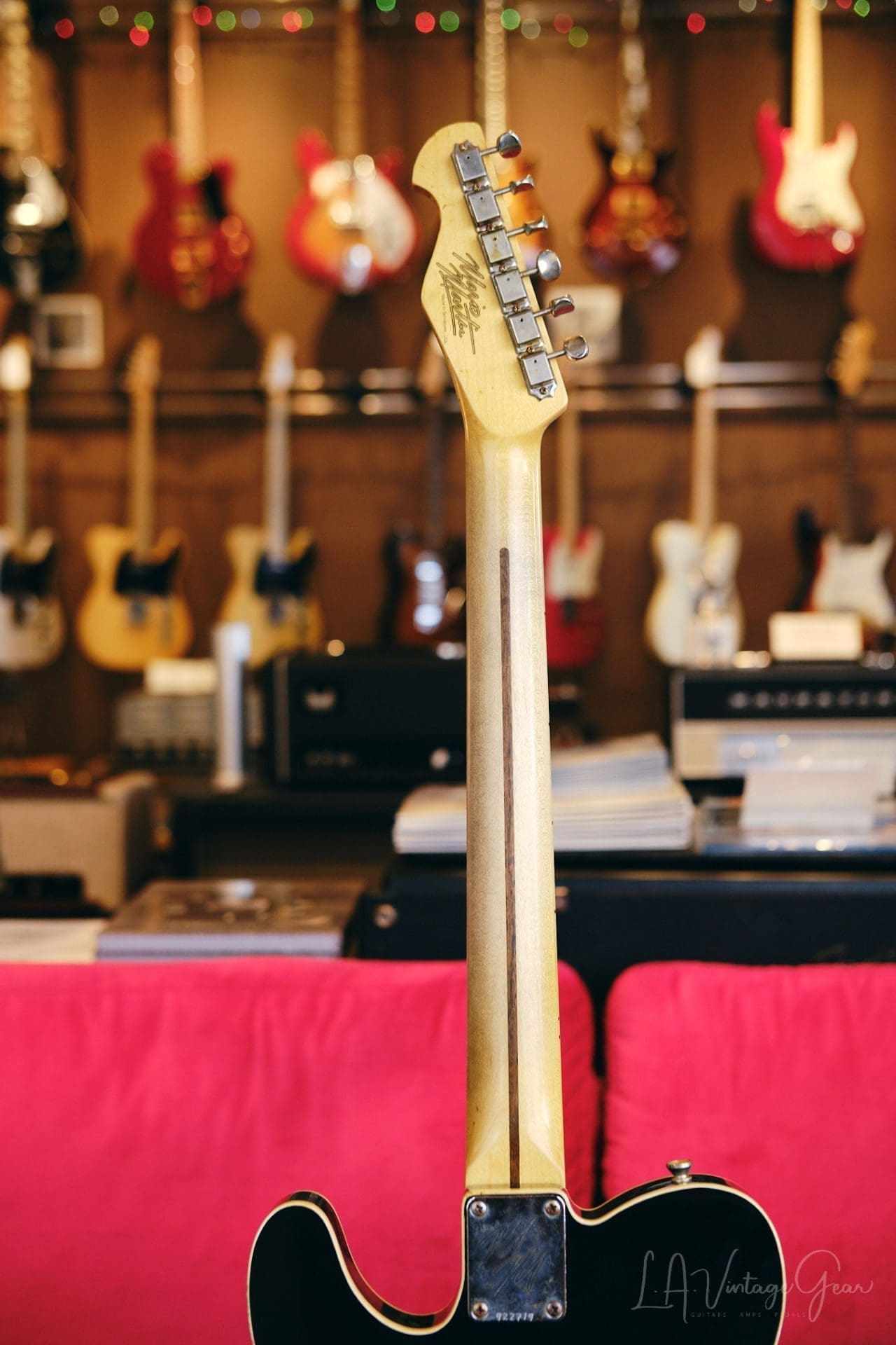 Mario Martin Model-T Double Bound Electric Guitar-Lightly Relic'd in a Black Finish - Recently Born - Image 17