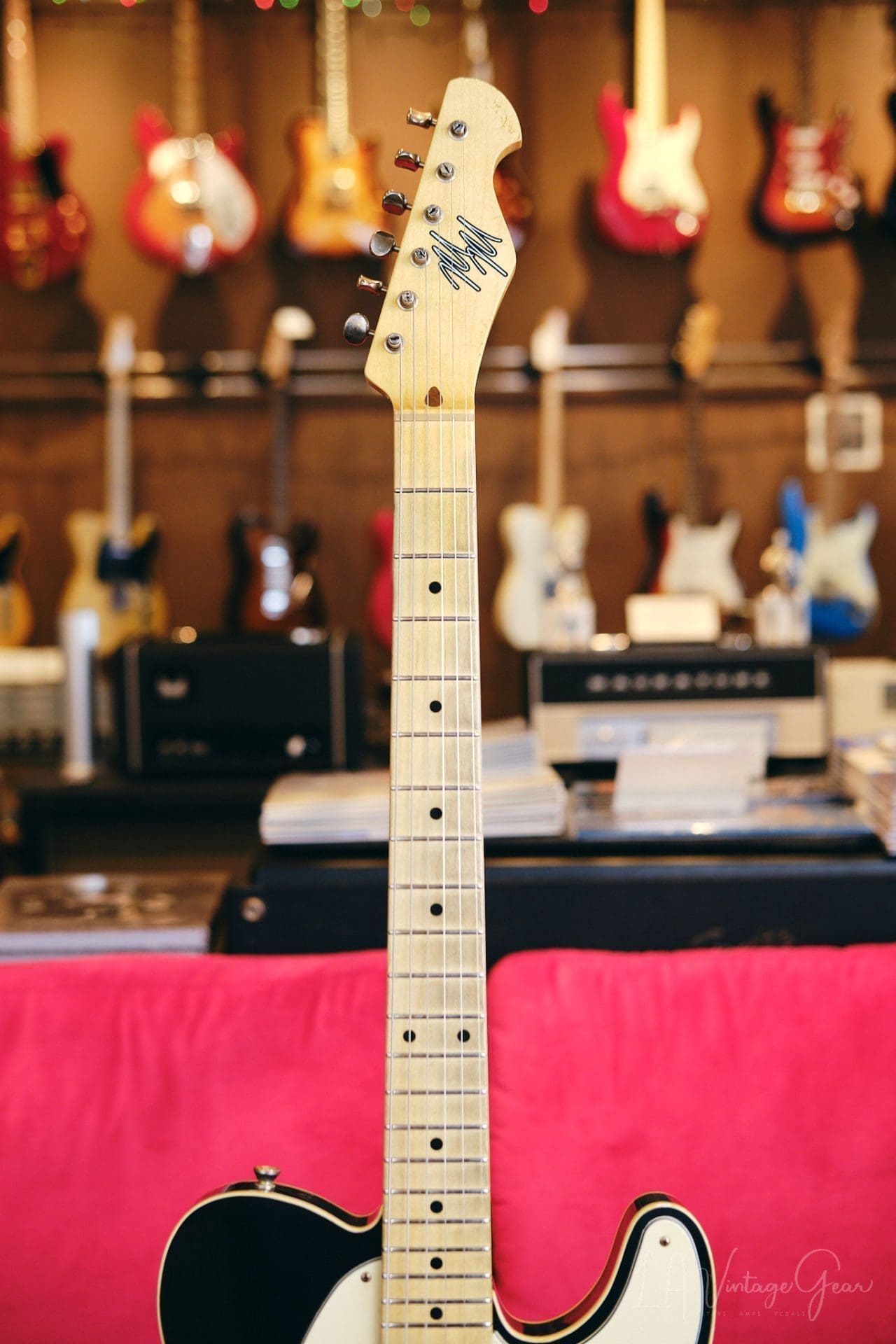 Mario Martin Model-T Double Bound Electric Guitar-Lightly Relic'd in a Black Finish - Recently Born - Image 6
