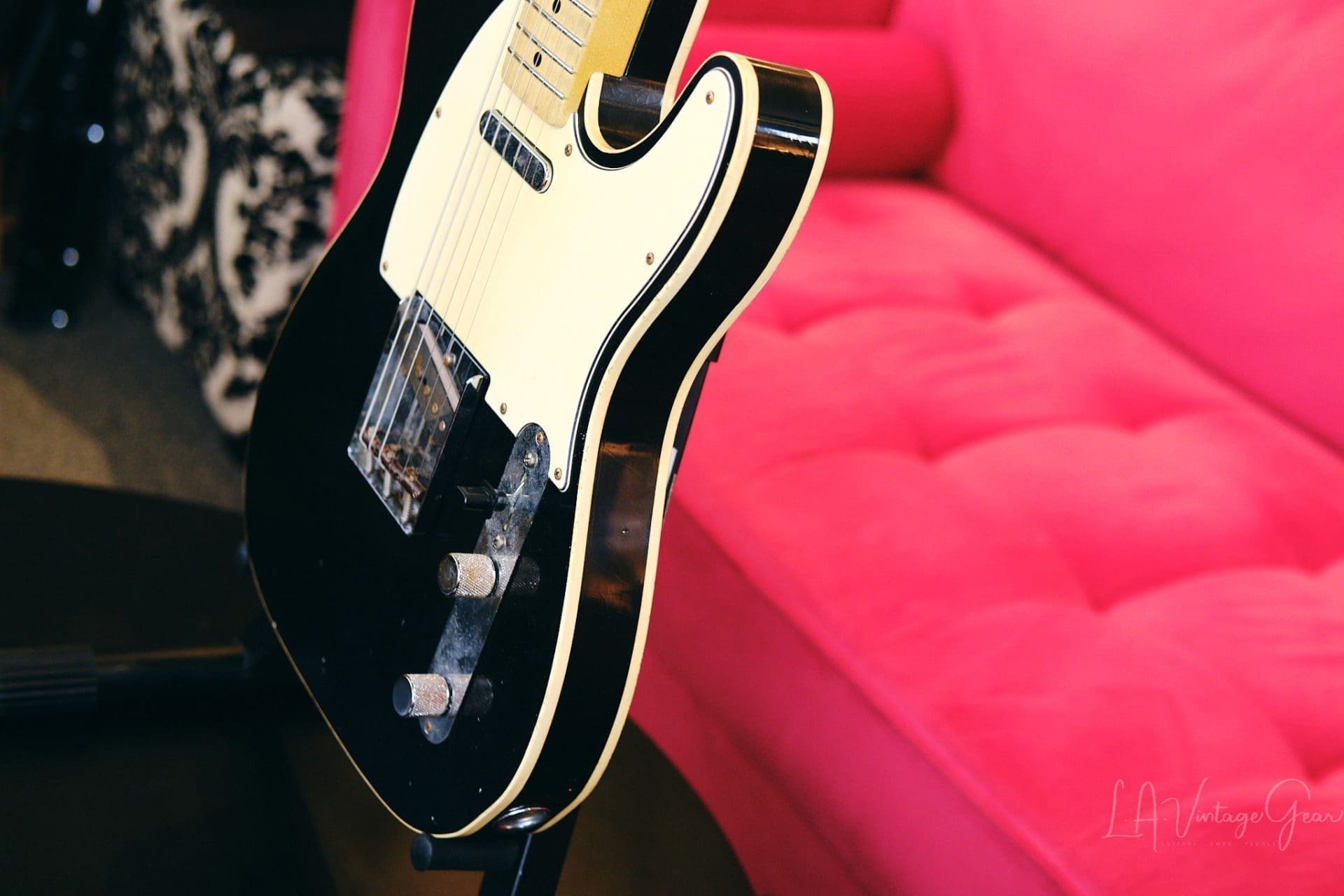 Mario Martin Model-T Double Bound Electric Guitar-Lightly Relic'd in a Black Finish - Recently Born - Image 9