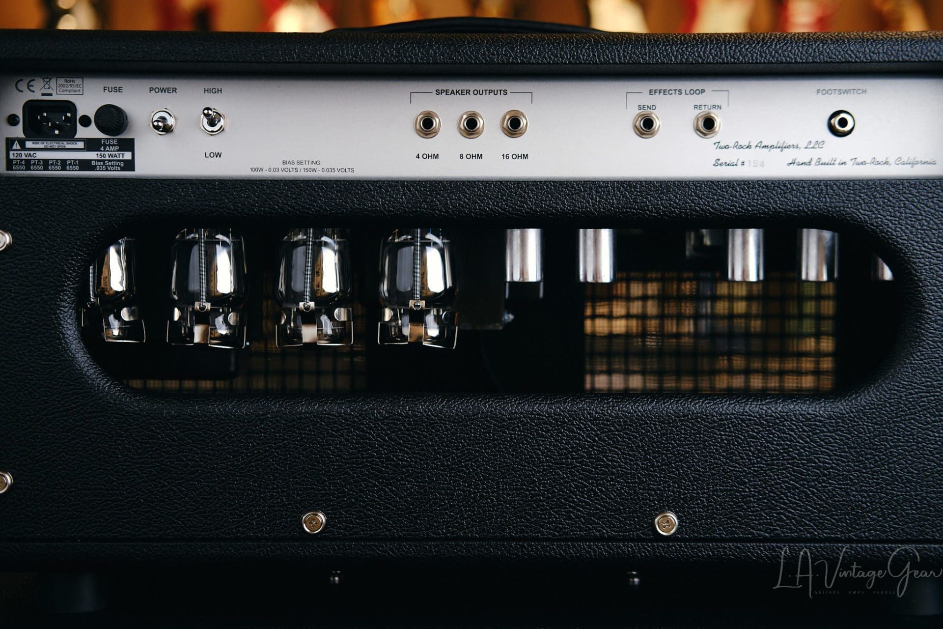 Two Rock Silver Sterling 150 Watt Head & 2x12 Cab-Black Tolex Finish & Marshall Style Grill & Covers! - Image 15